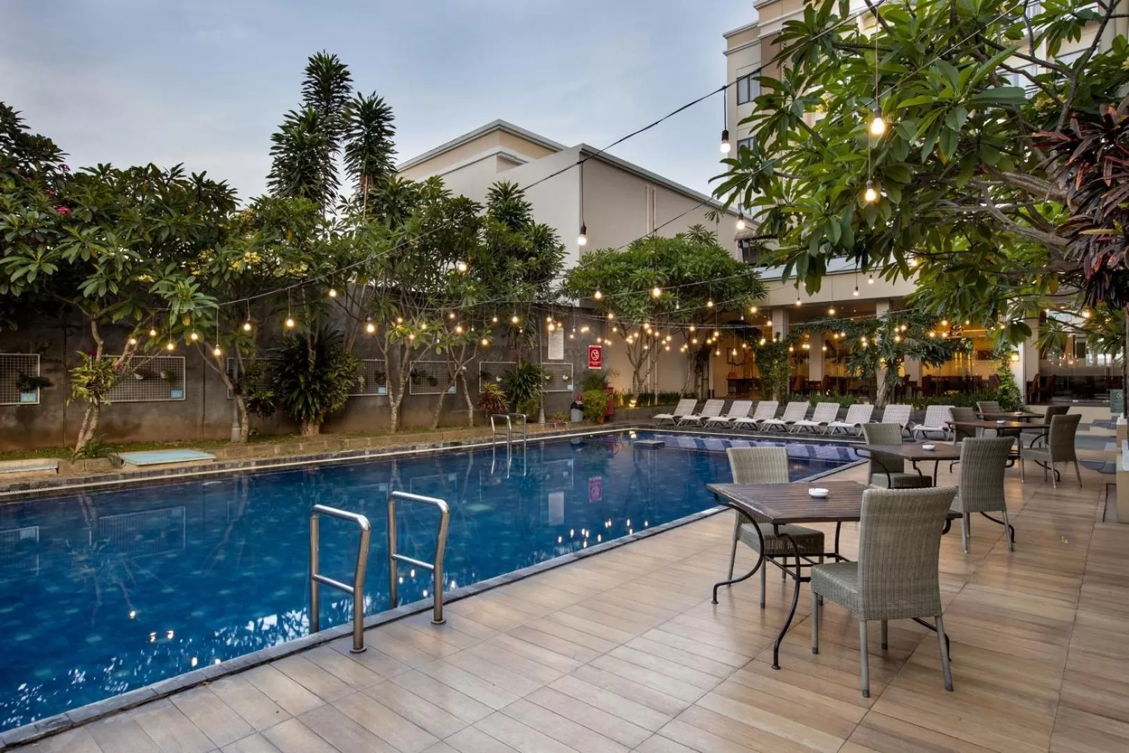 Pool view in Riss Hotel Malioboro