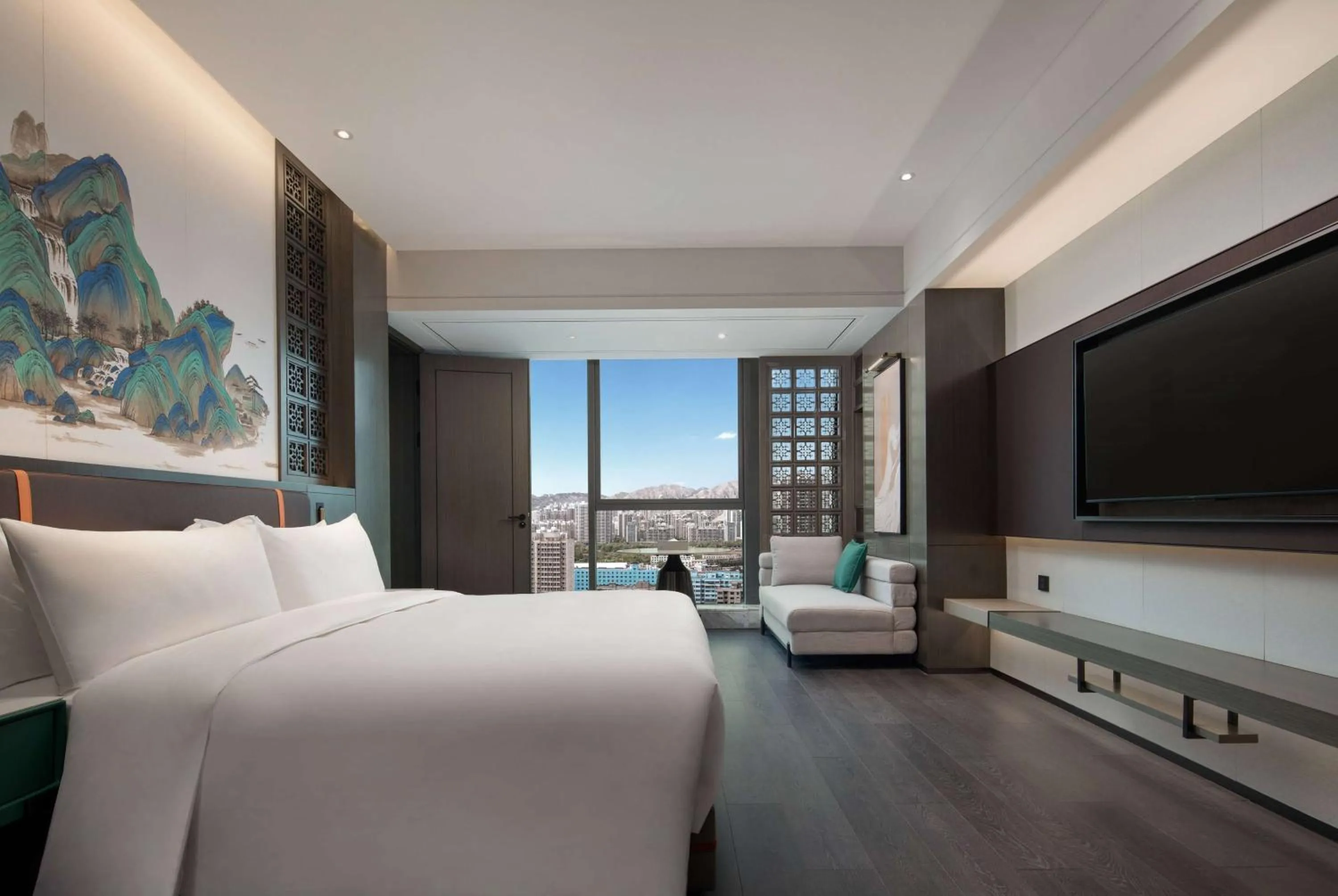 Photo of the whole room, Bed in Wyndham Garden Lanzhou West Railway Station