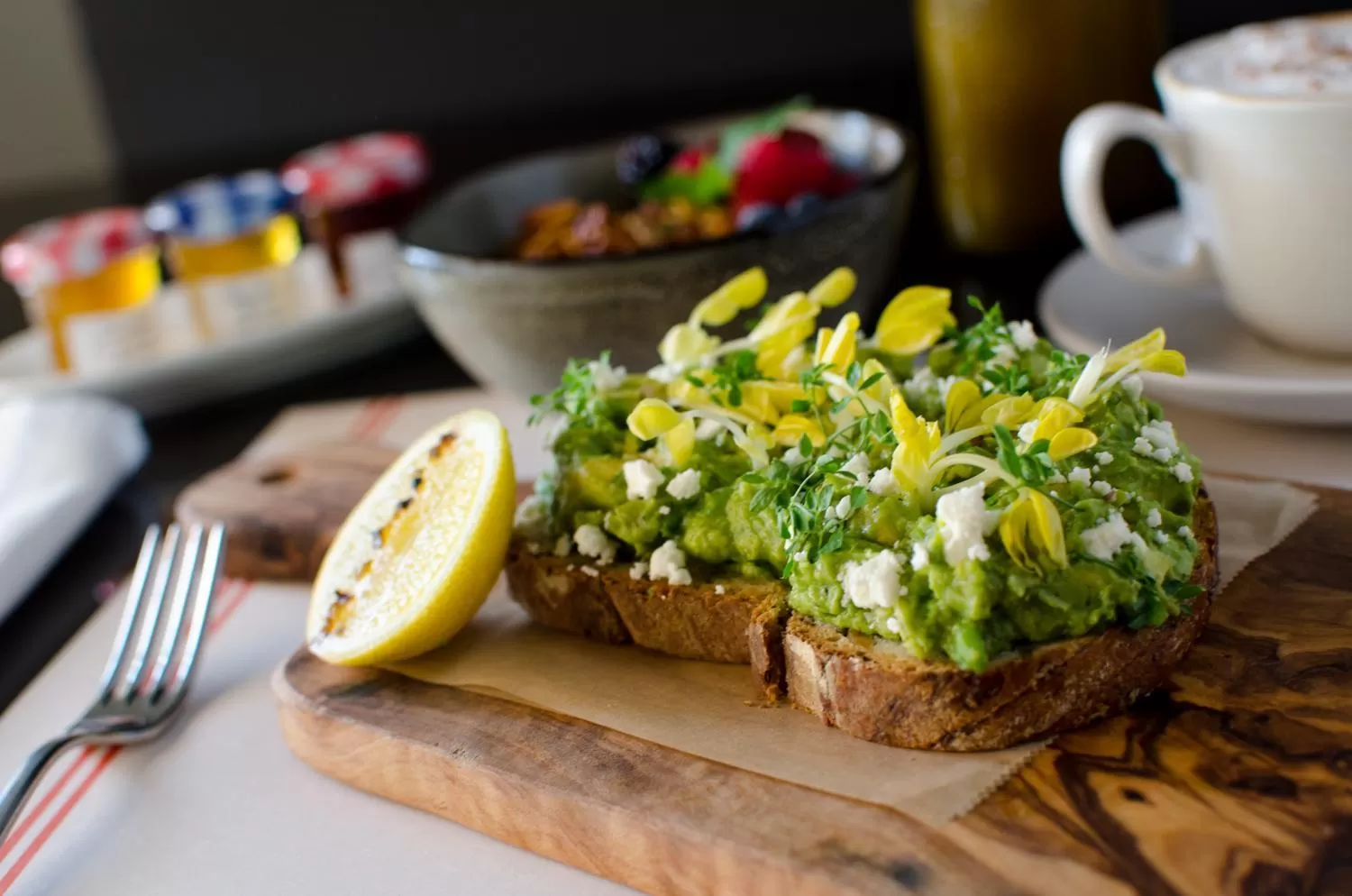 Food close-up in The Betsy Hotel, South Beach