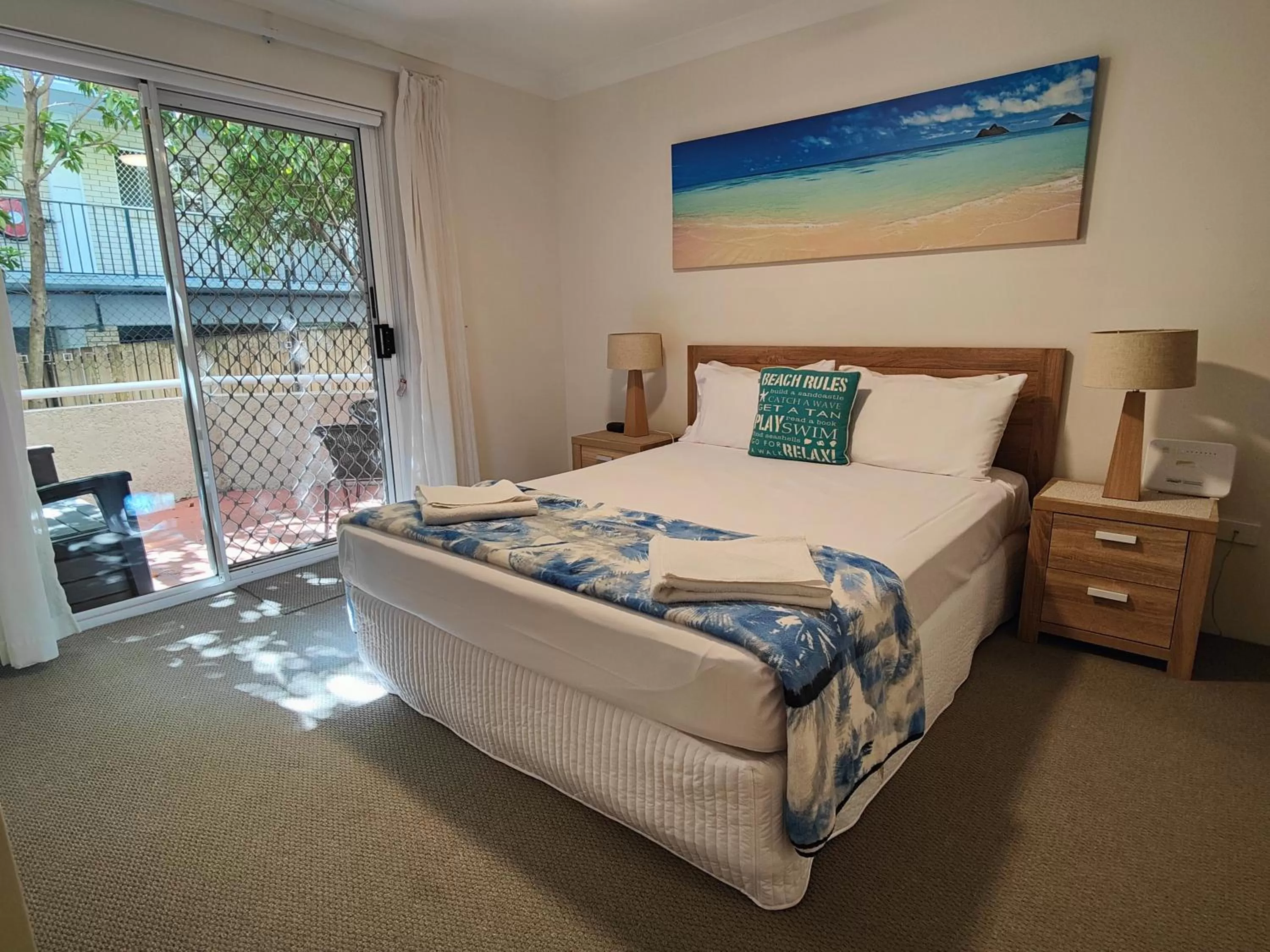 Bed in Mari Court Resort