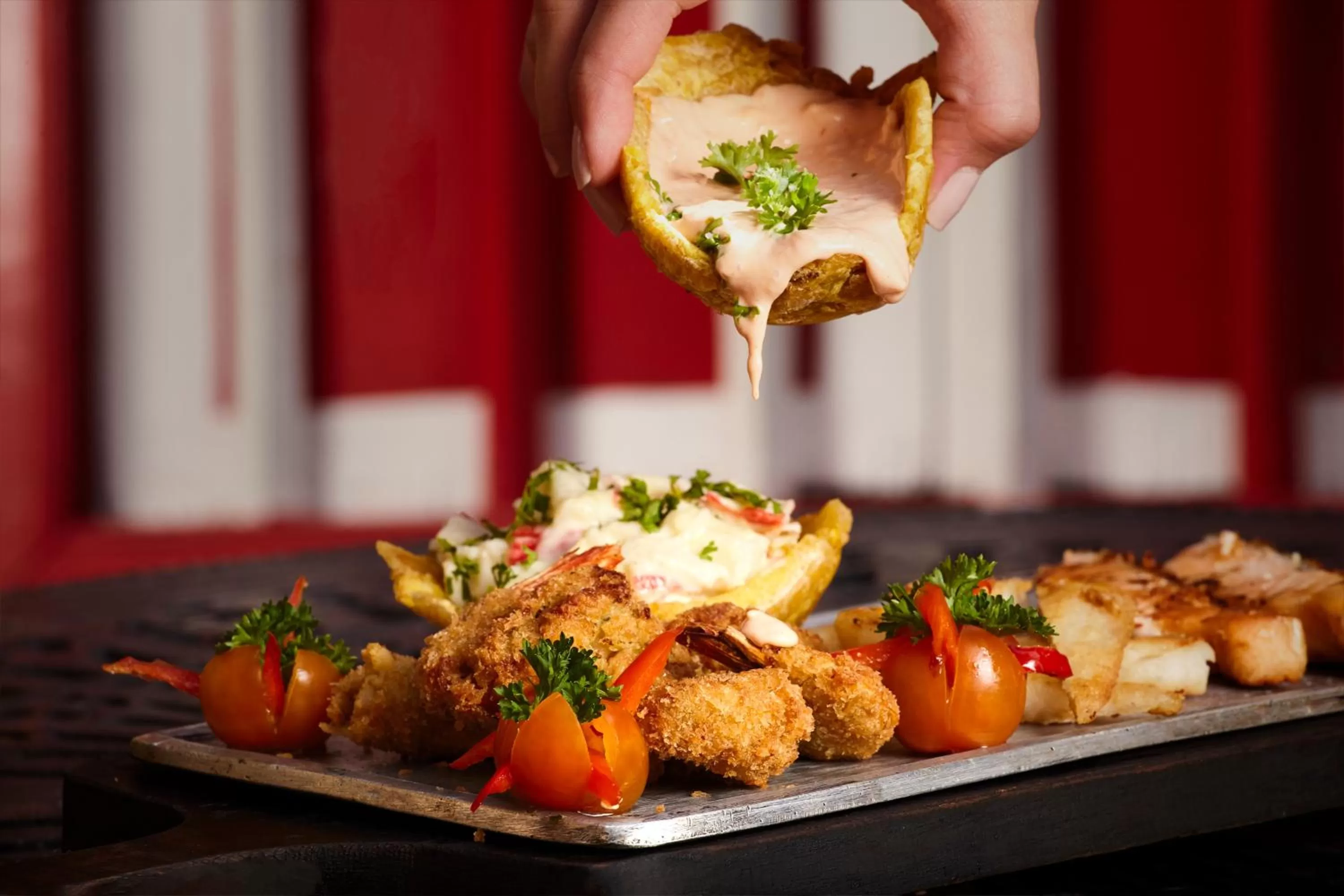 Restaurant/places to eat in Hotel Hacienda Santa Barbara