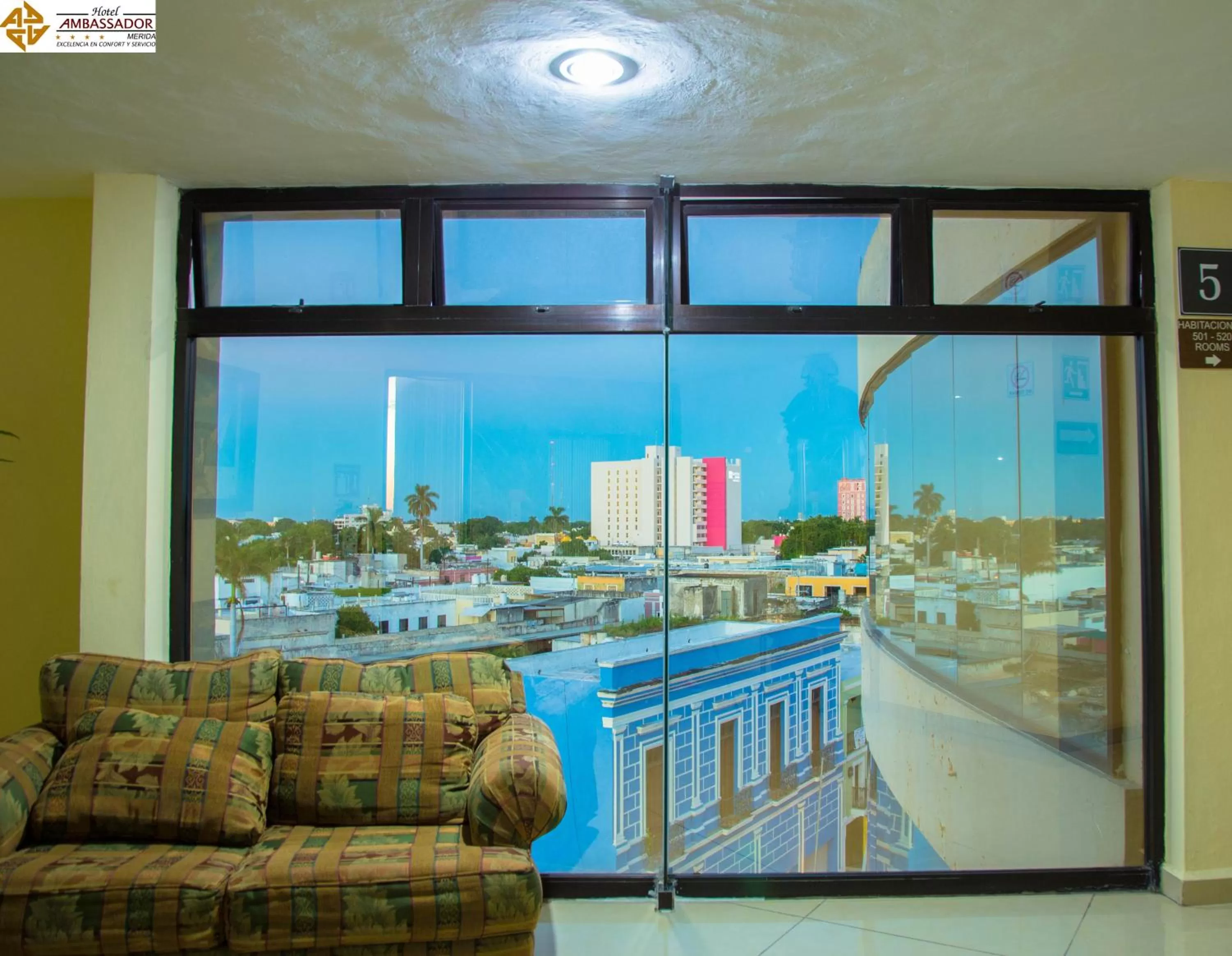 City view in Hotel Ambassador Mérida