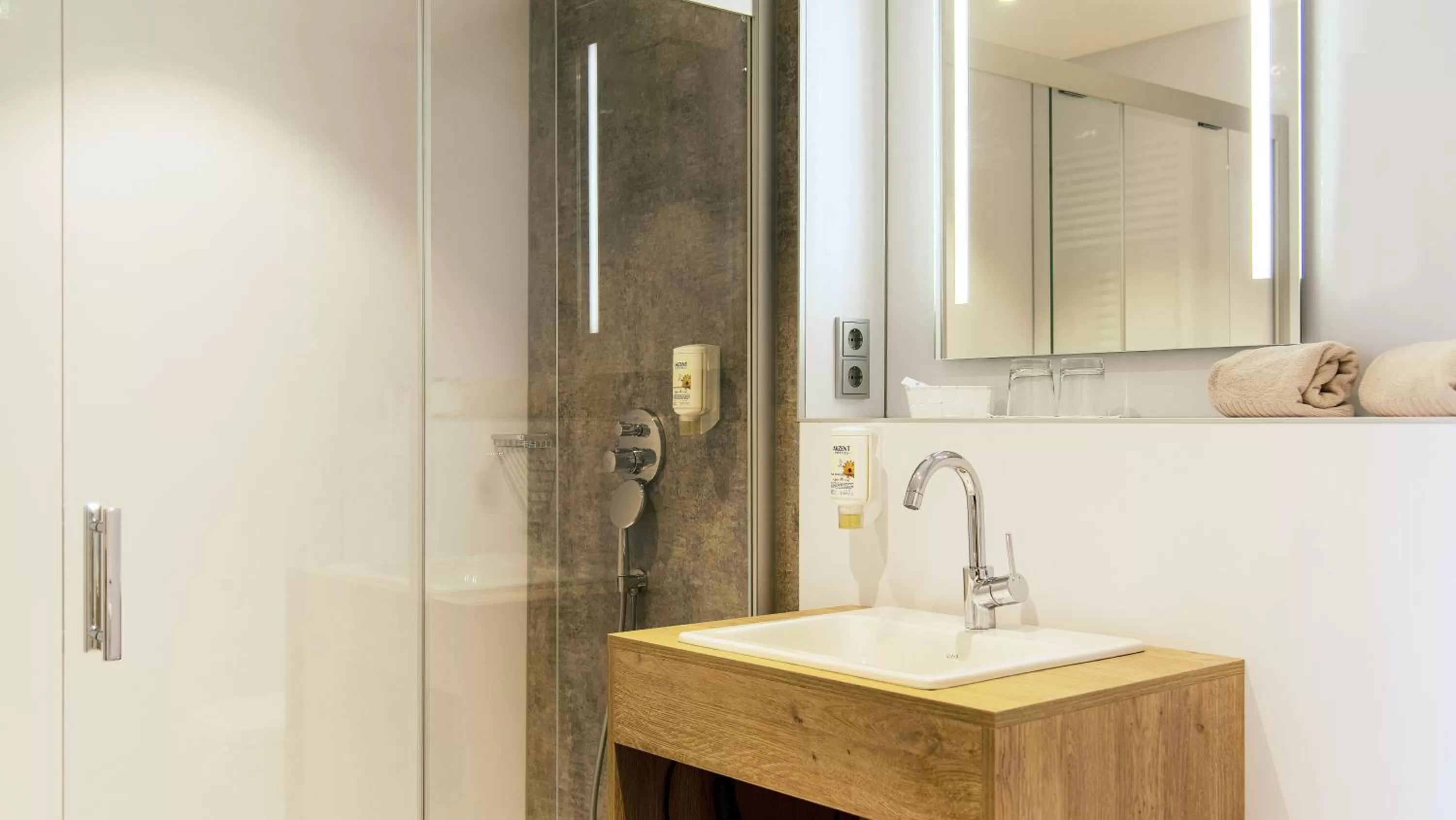 Bathroom in AKZENT Hotel Krone