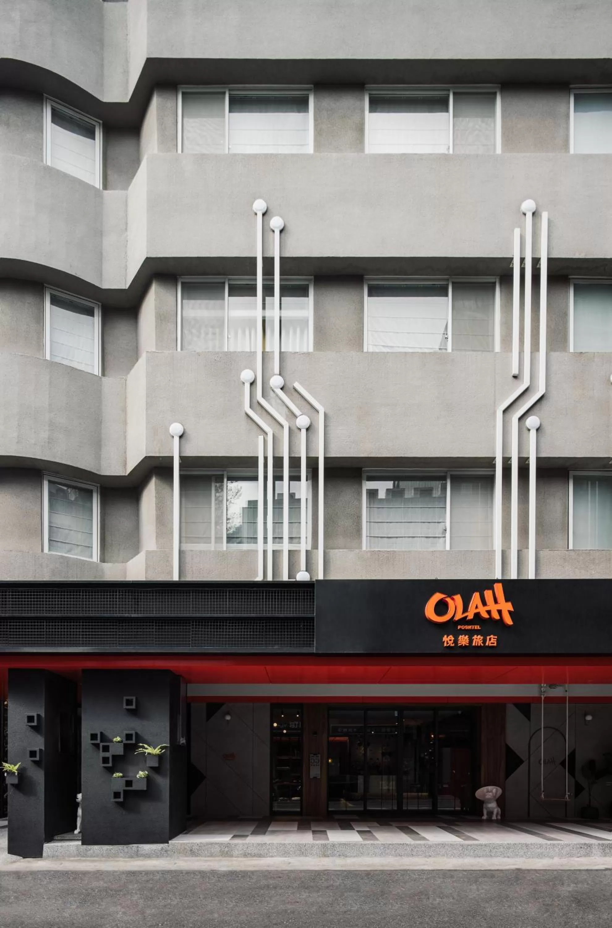 Property building in OLAH Poshtel - Taichung Station