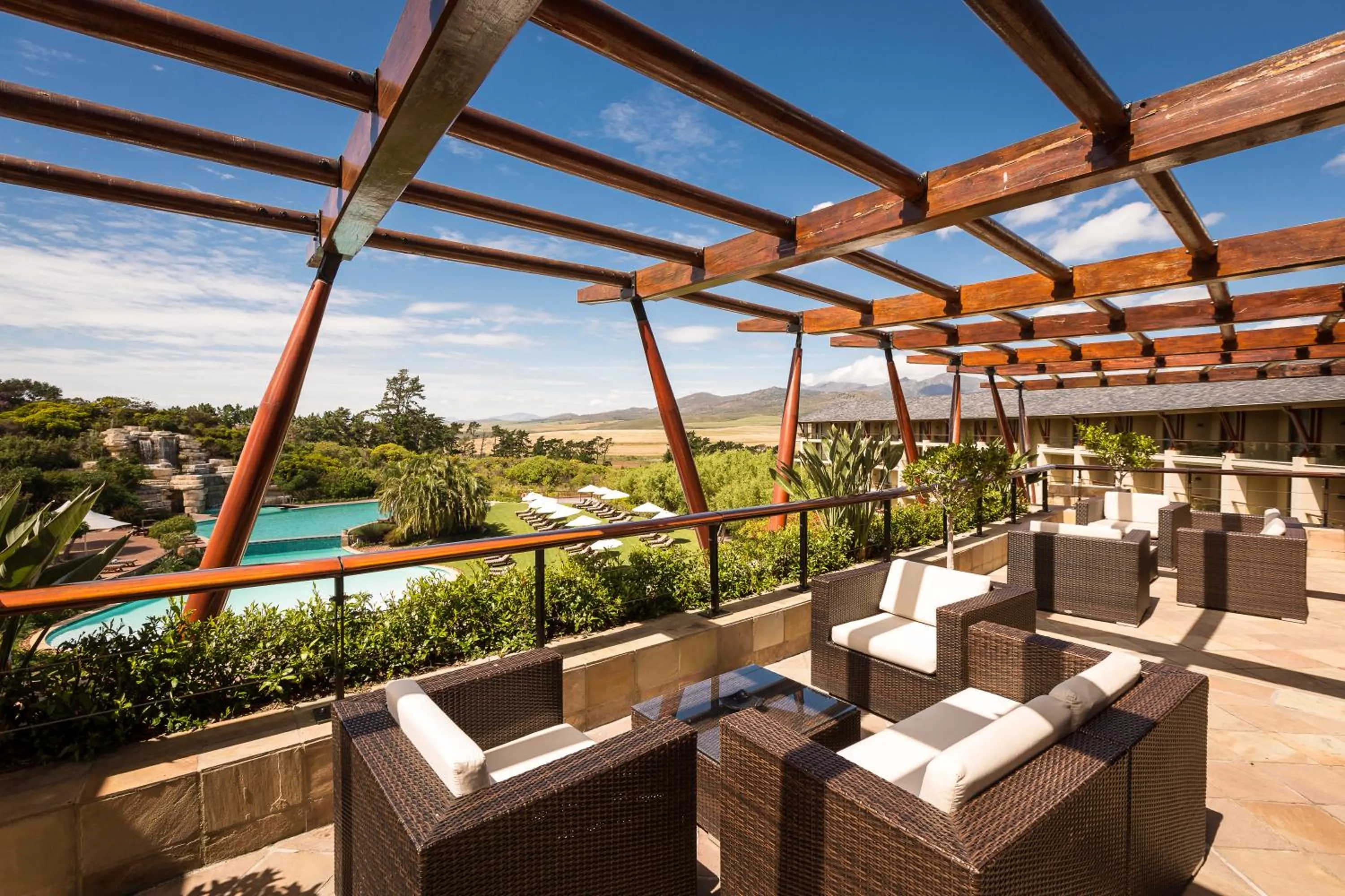 Patio in Arabella Hotel, Golf and Spa