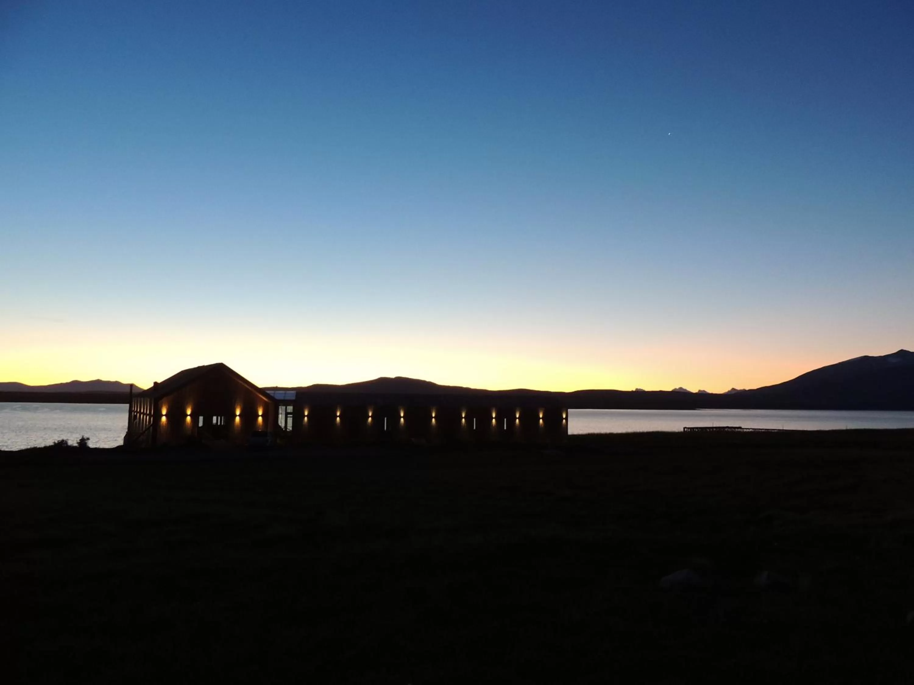 Sunset in Hotel Simple Patagonia