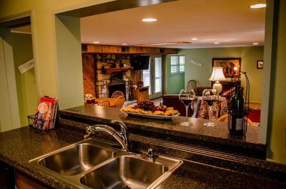 Kitchen or kitchenette in Asheville Cabins of Willow Winds