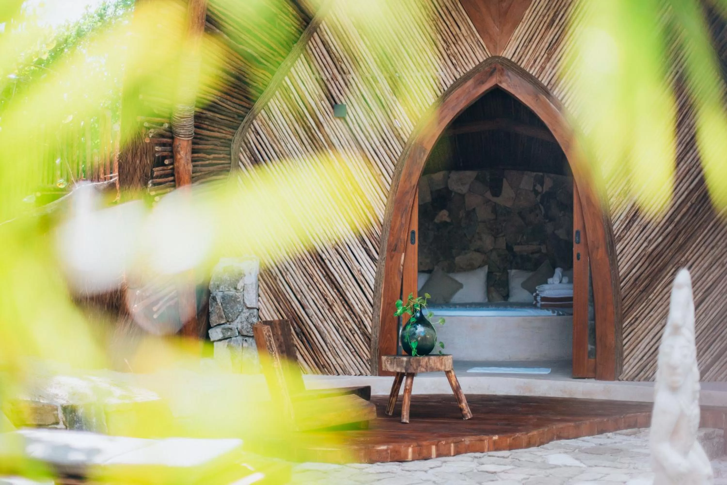 Facade/entrance in Ikal Tulum Hotel