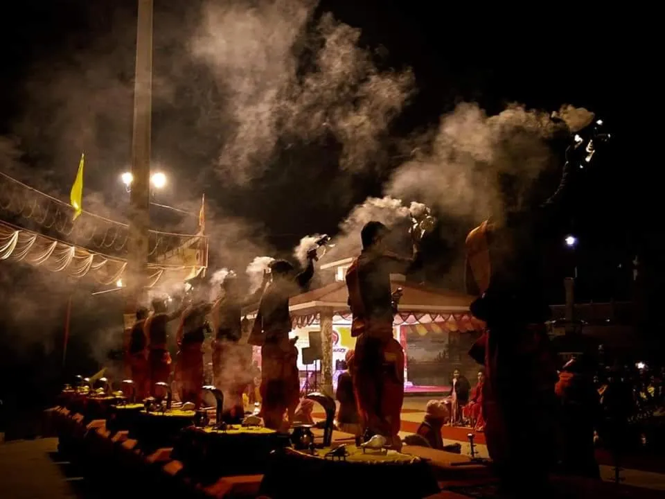 Evening entertainment in Hotel Sita (place on the heritage ghats of benaras)