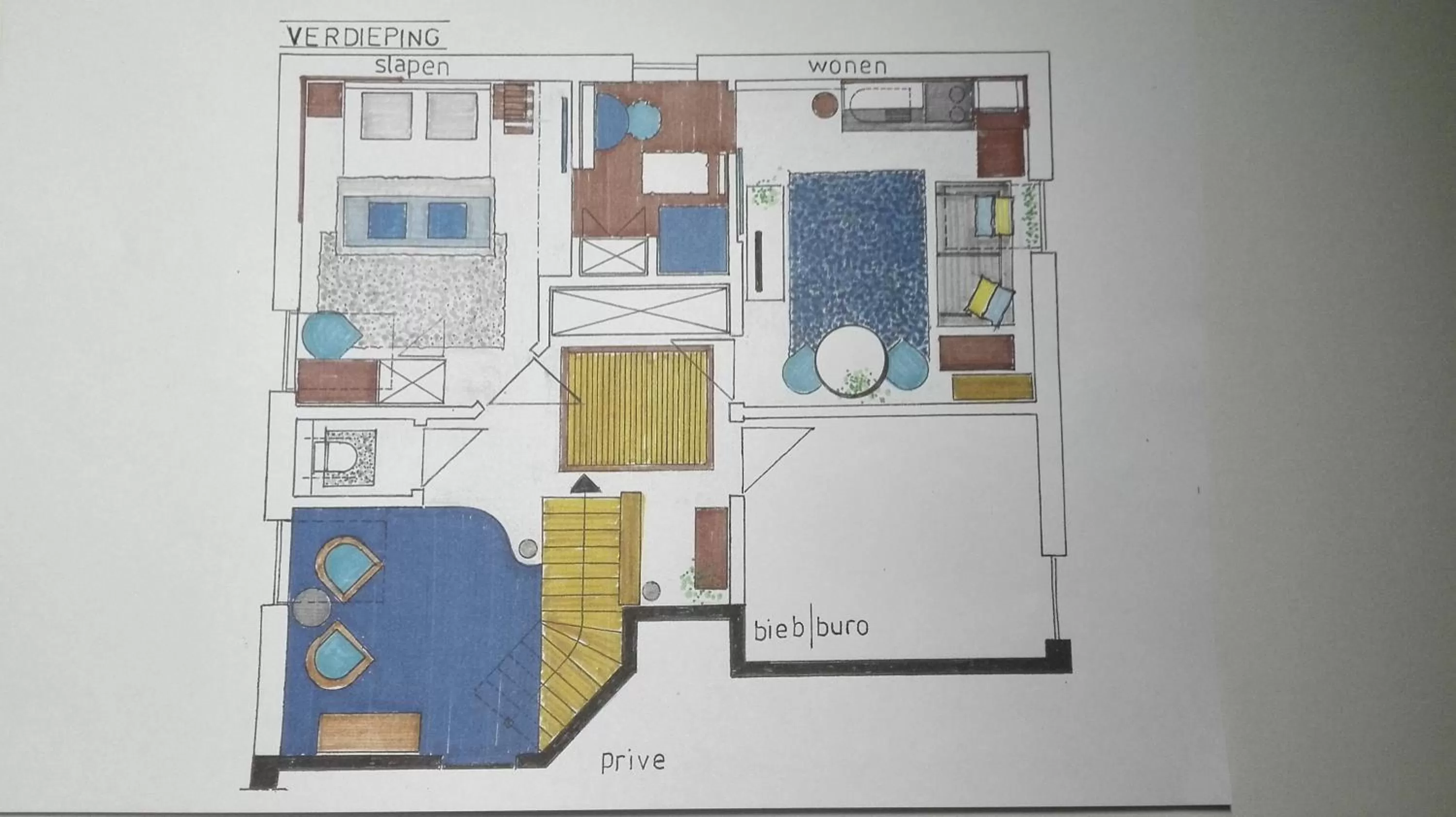 Floor plan in BC bed en comfort