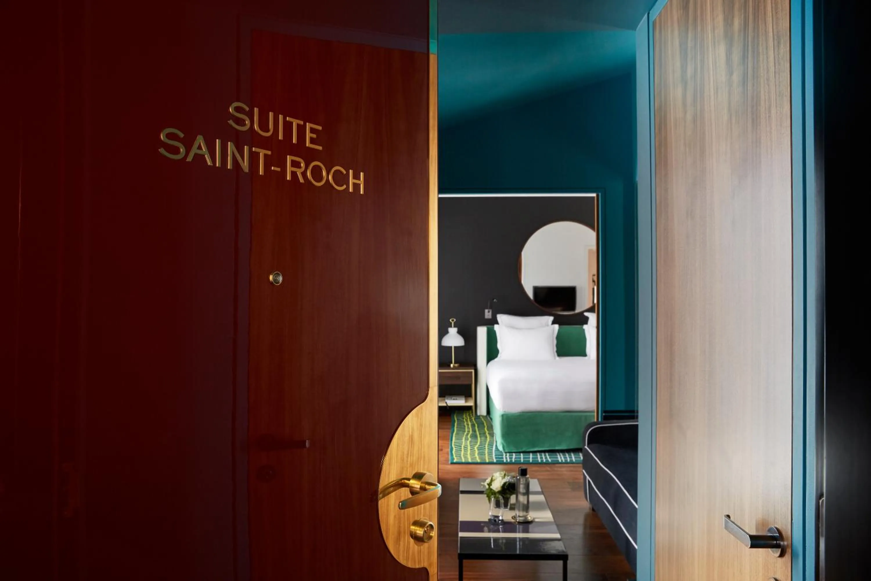 Bed in Le Roch Hotel & Spa