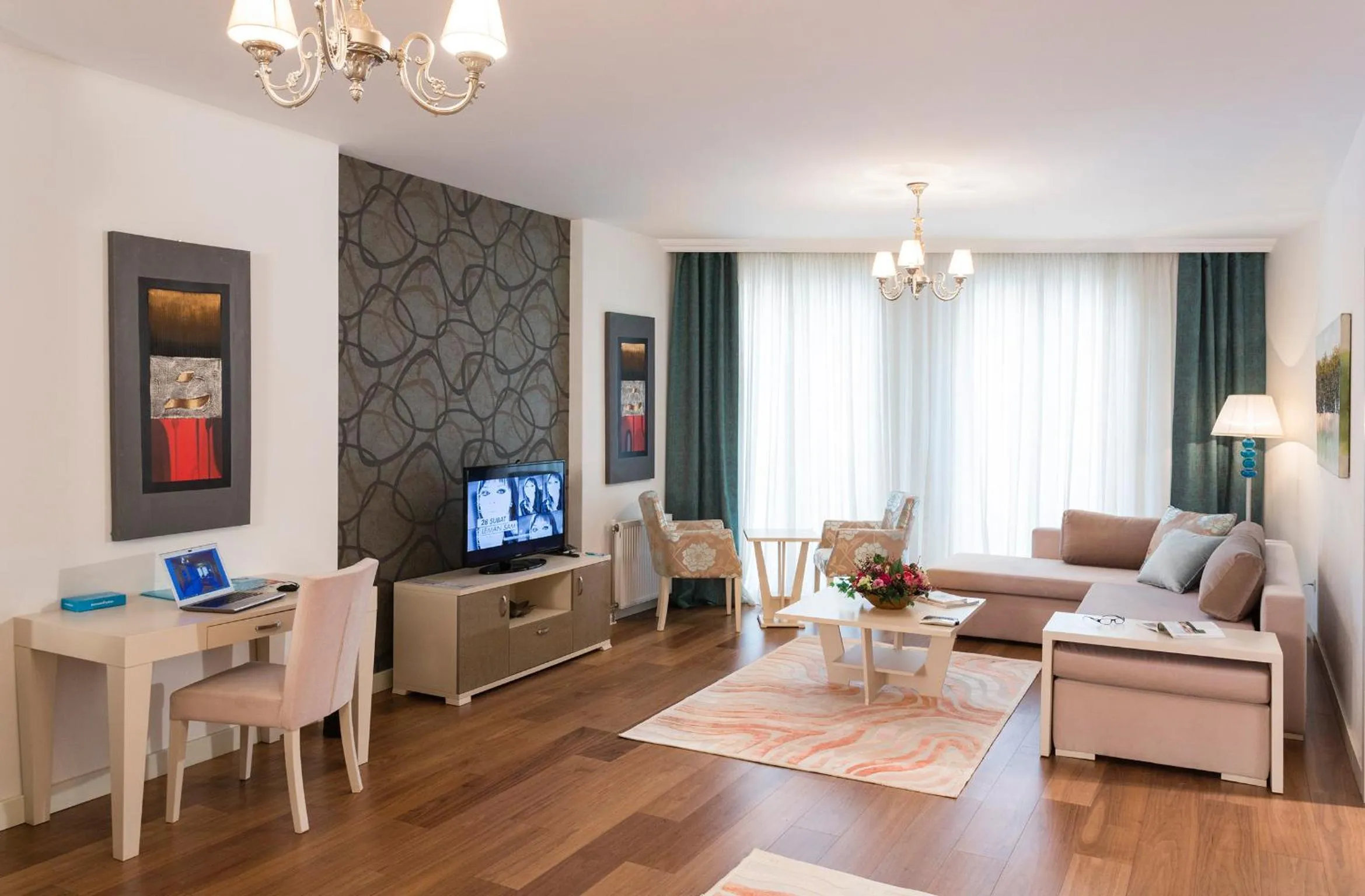 Living room in Turkuaz Suites Bosphorus