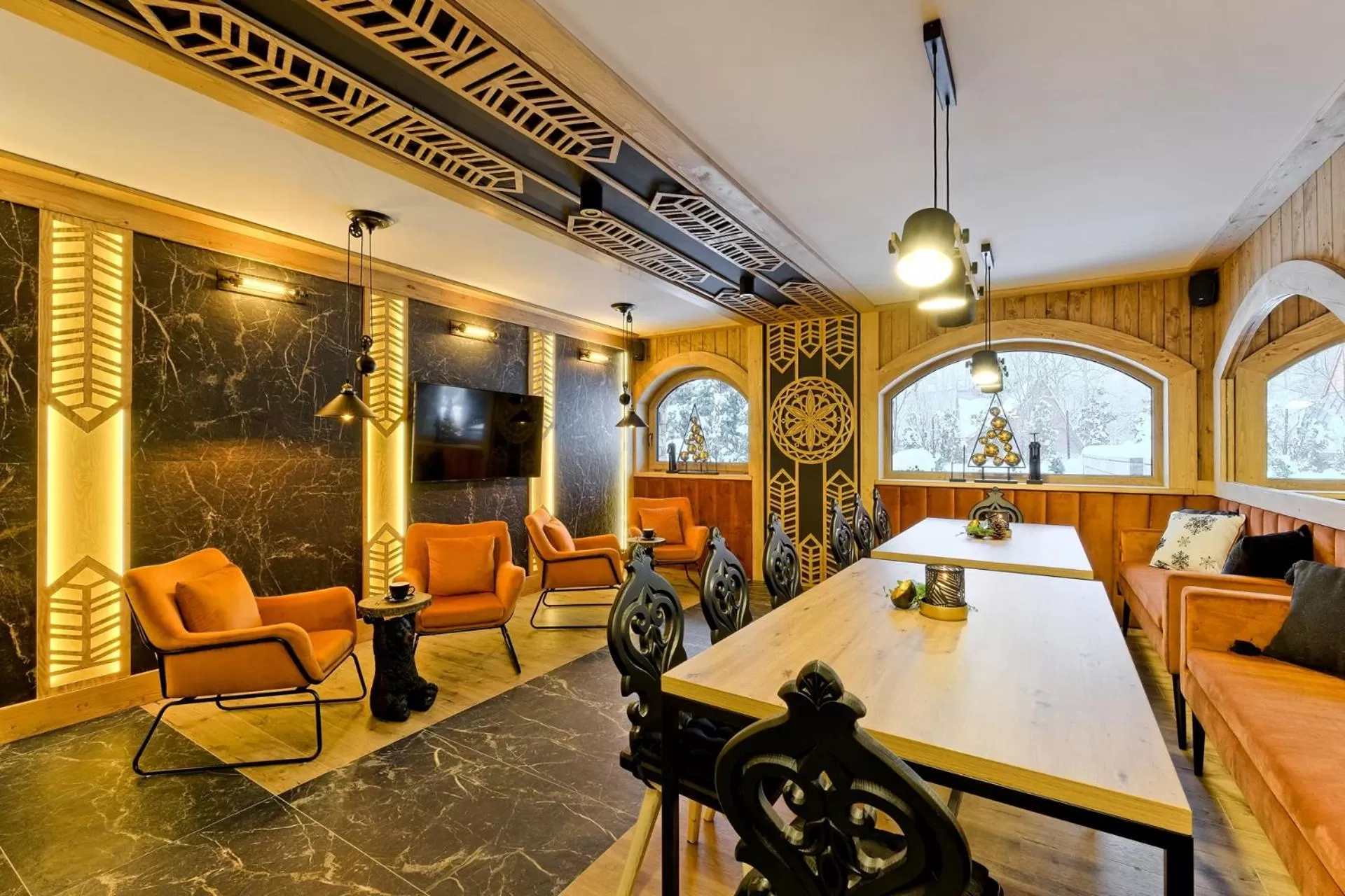 Seating area in Rezydencja Górska Odkryj Zakopane