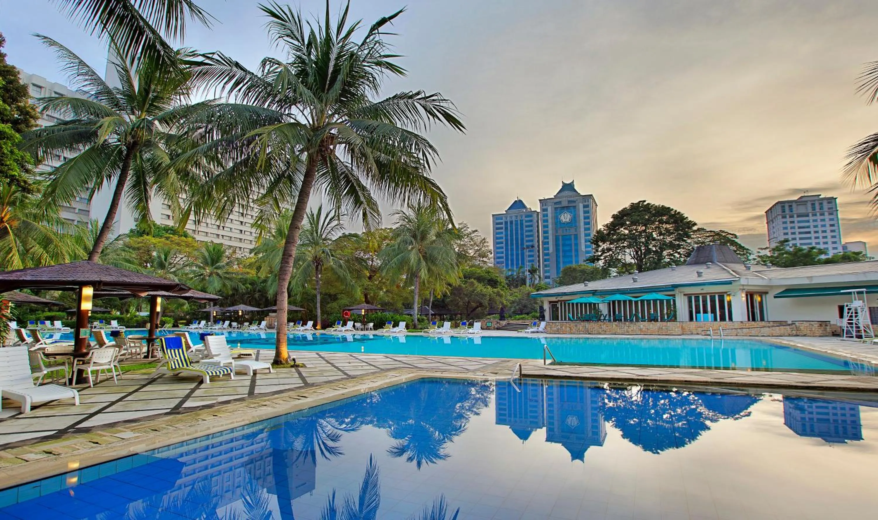 Swimming pool in Hotel Borobudur Jakarta