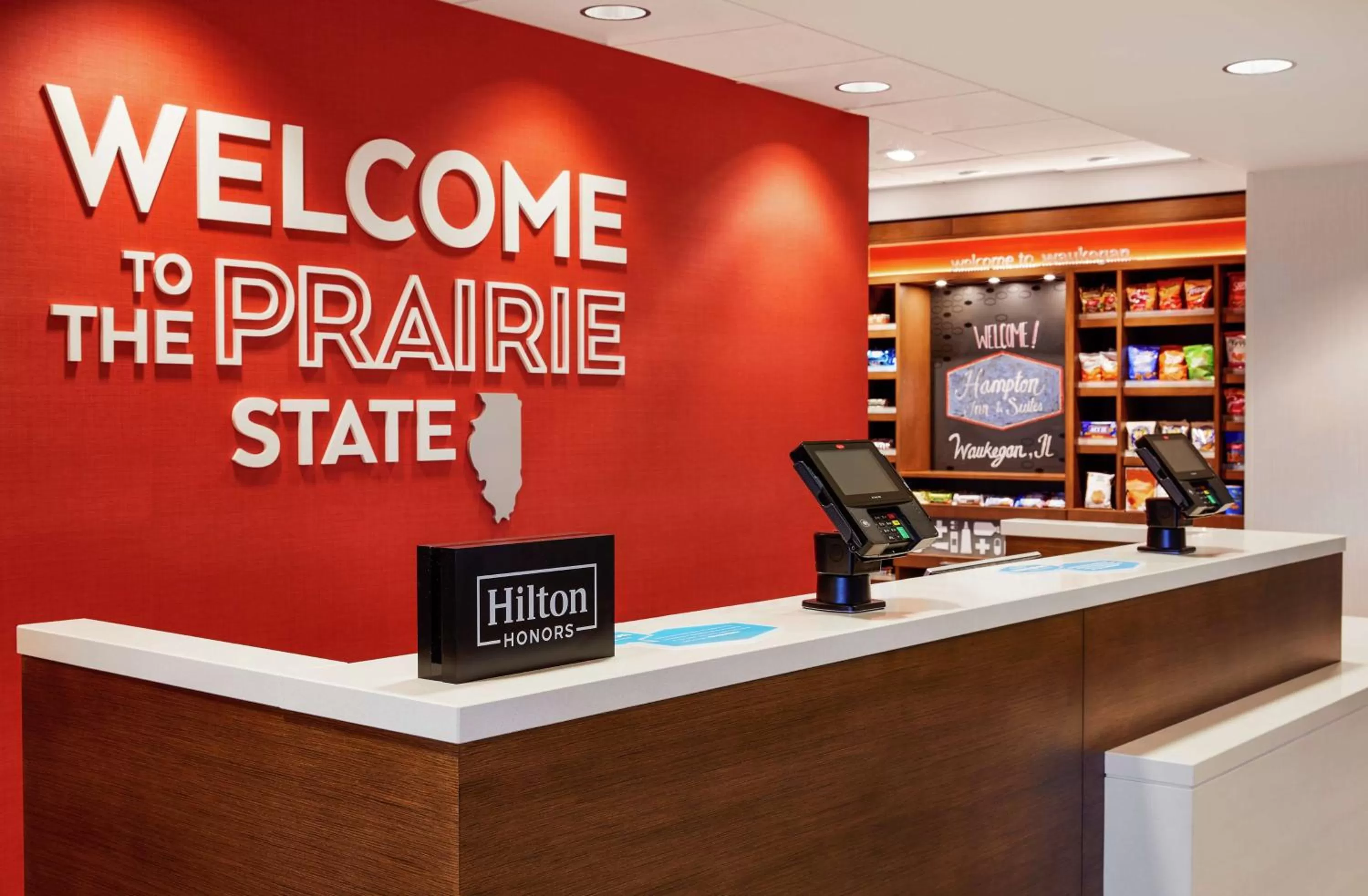 Lobby or reception in Hampton Inn & Suites Chicago/Waukegan