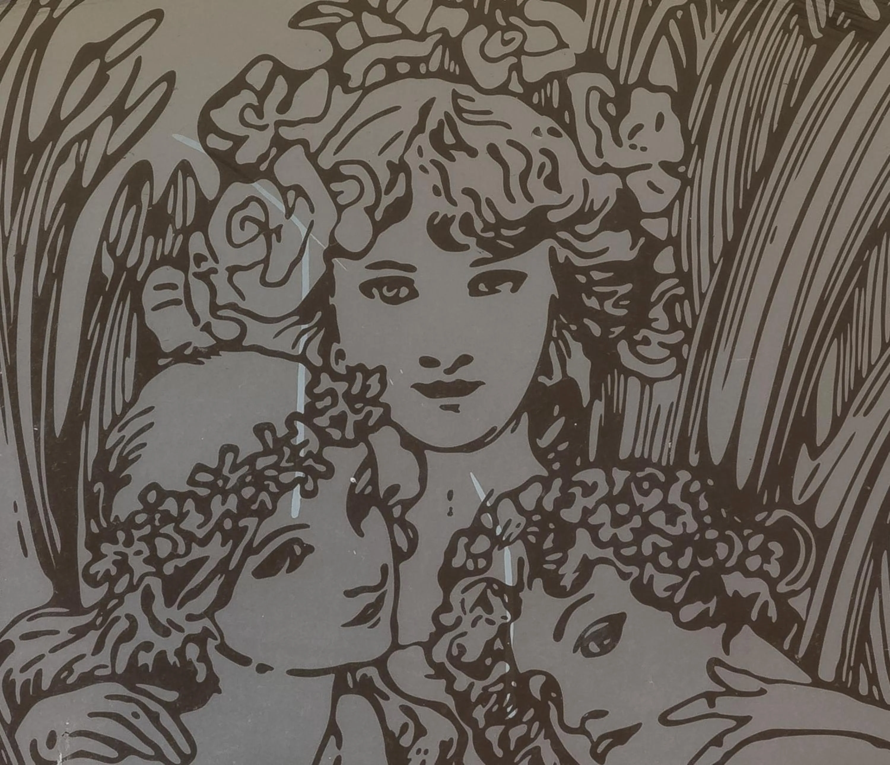 Decorative detail in Albergo Tre Donzelle