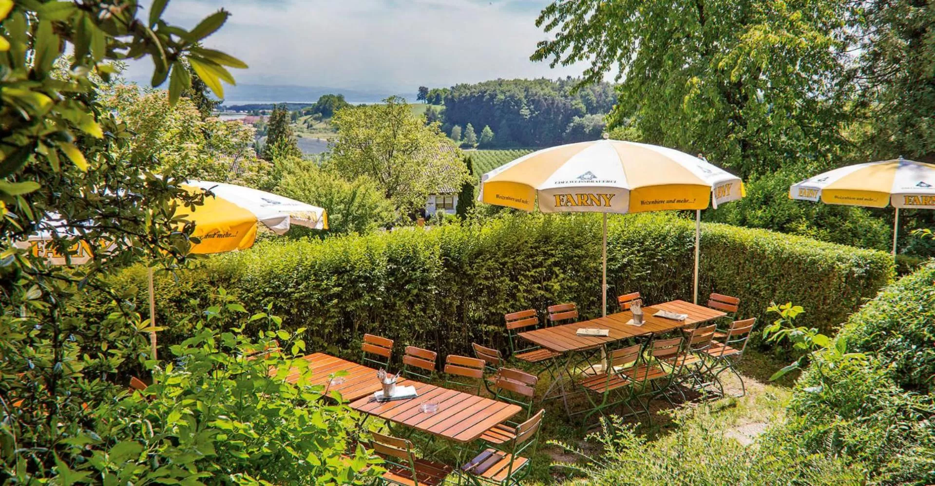 Garden view in Gasthof Krone Hotel & Restaurant