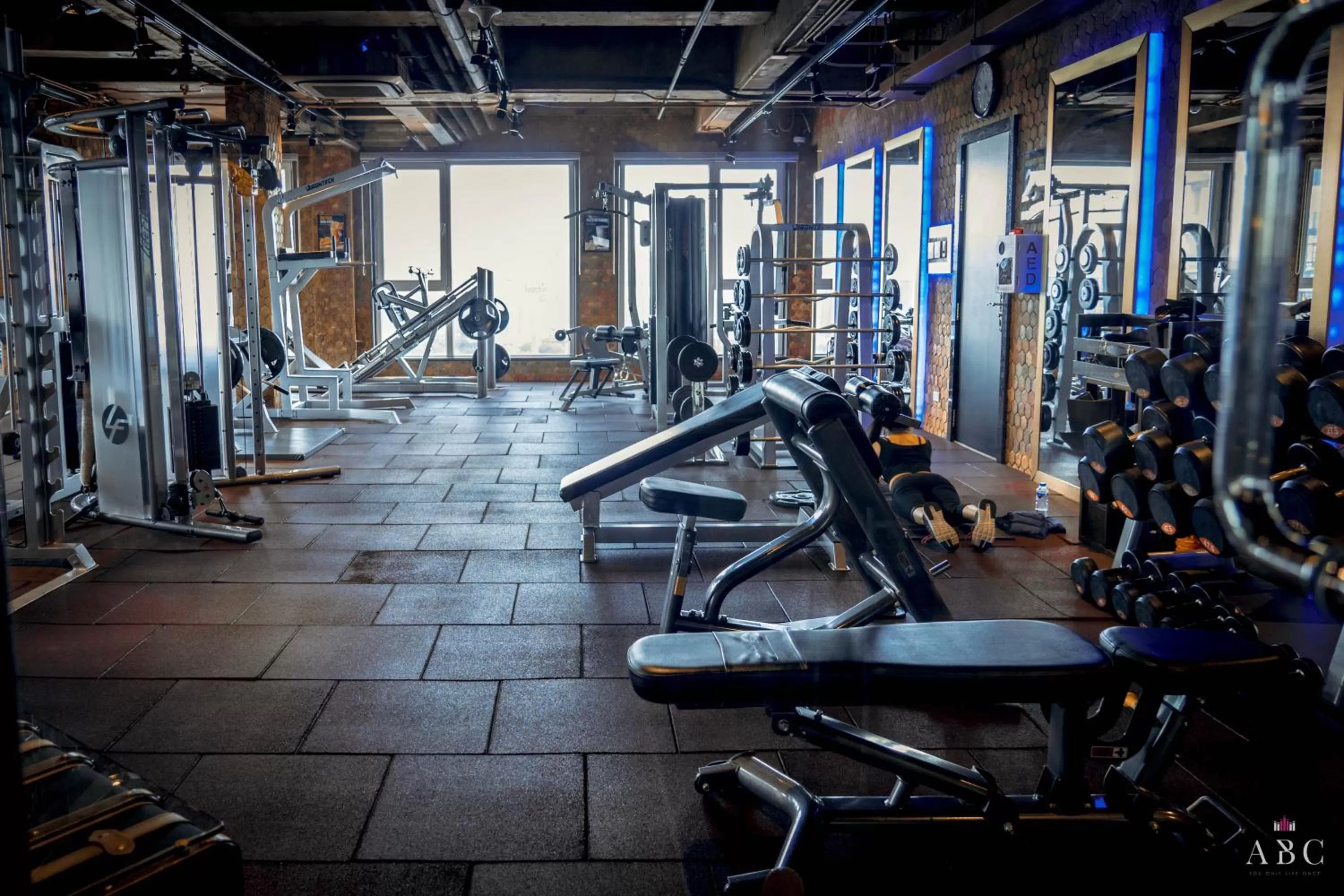 Fitness centre/facilities in ABC Hotel