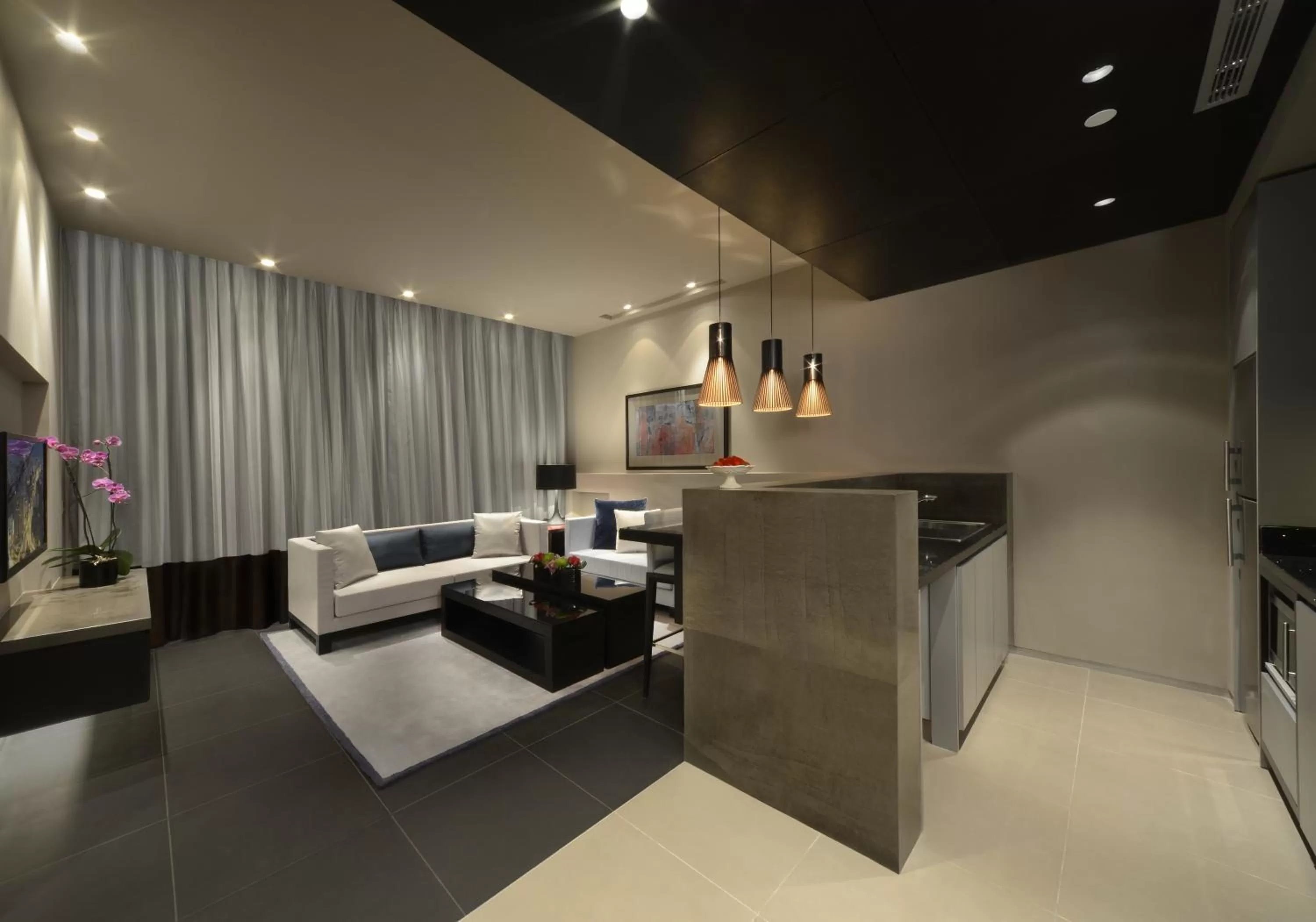 Kitchen or kitchenette in The Abdali Boulevard Hotel