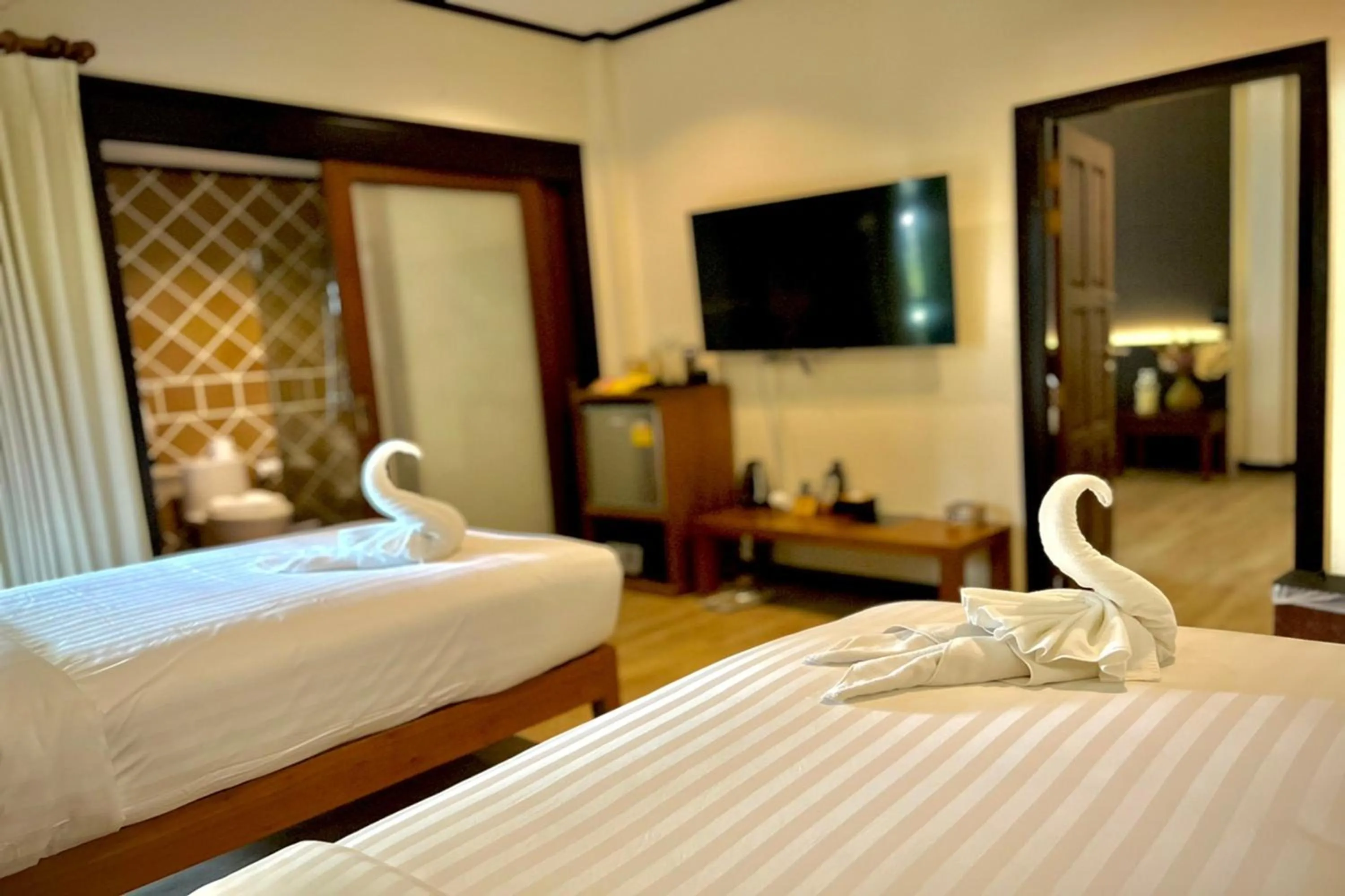 Bed in Na Mantra Resort
