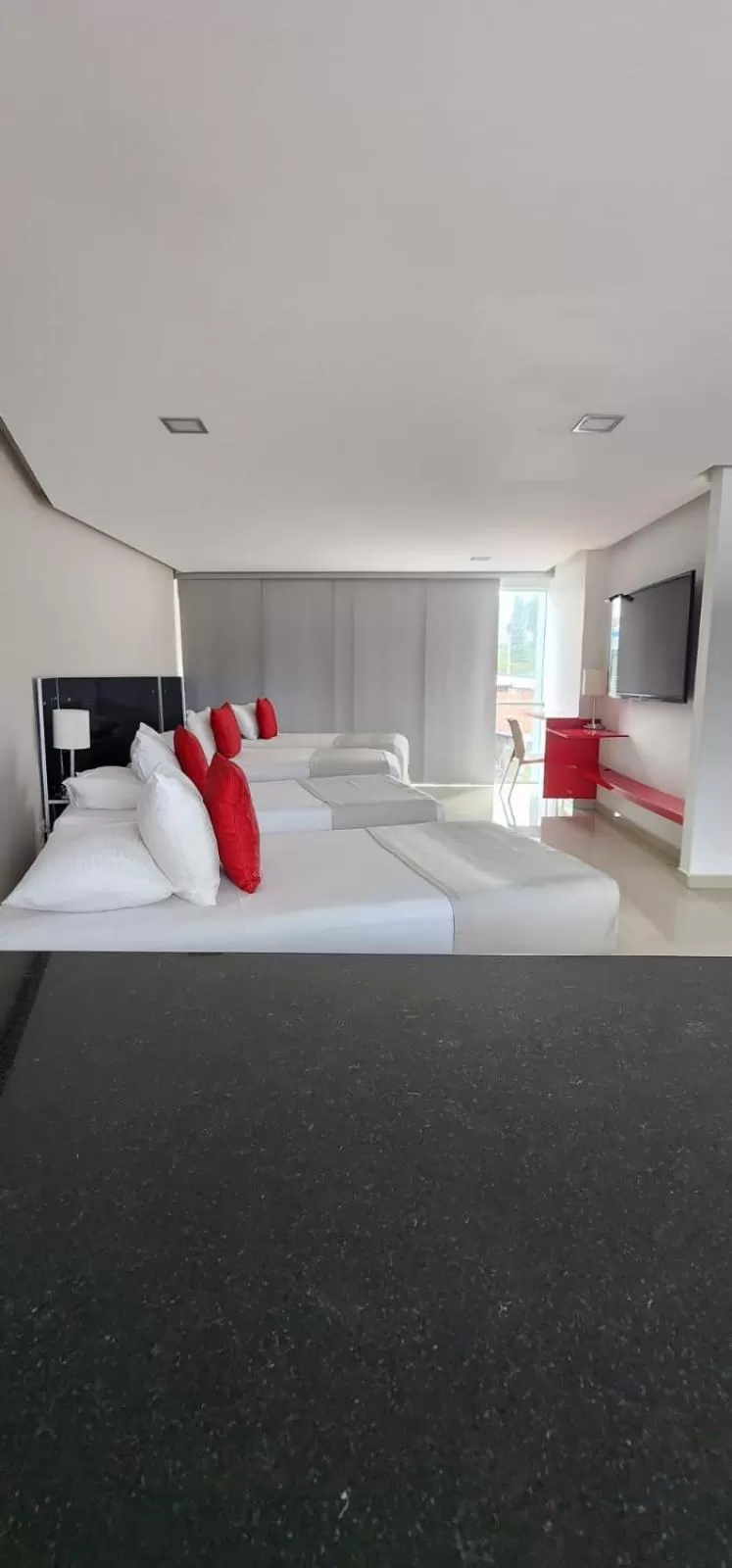 Bed in Hotel Blue 66