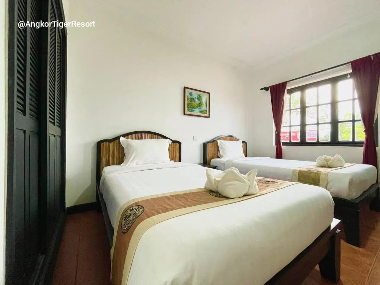 Bedroom, Bed in Angkor Tiger Resort