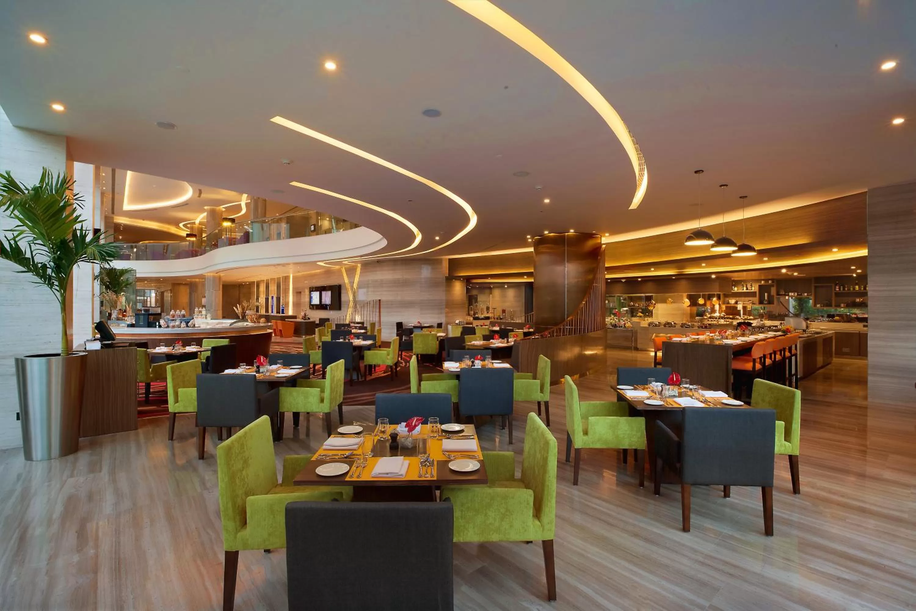 Restaurant/places to eat in Novotel Ahmedabad