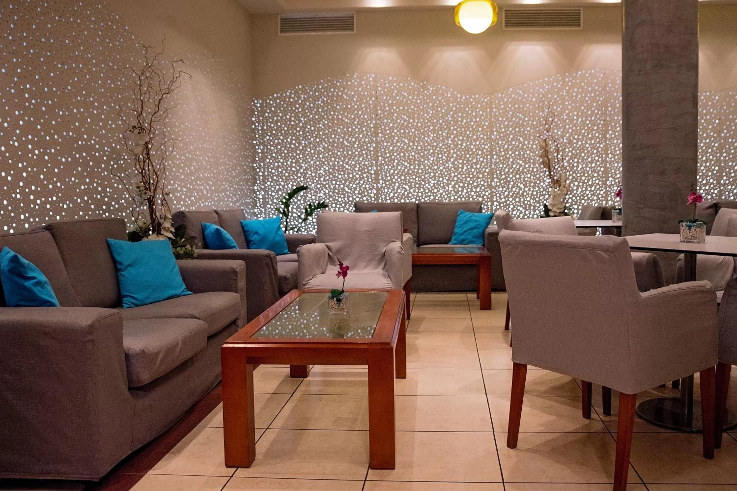 Lounge or bar in Pyramos Hotel