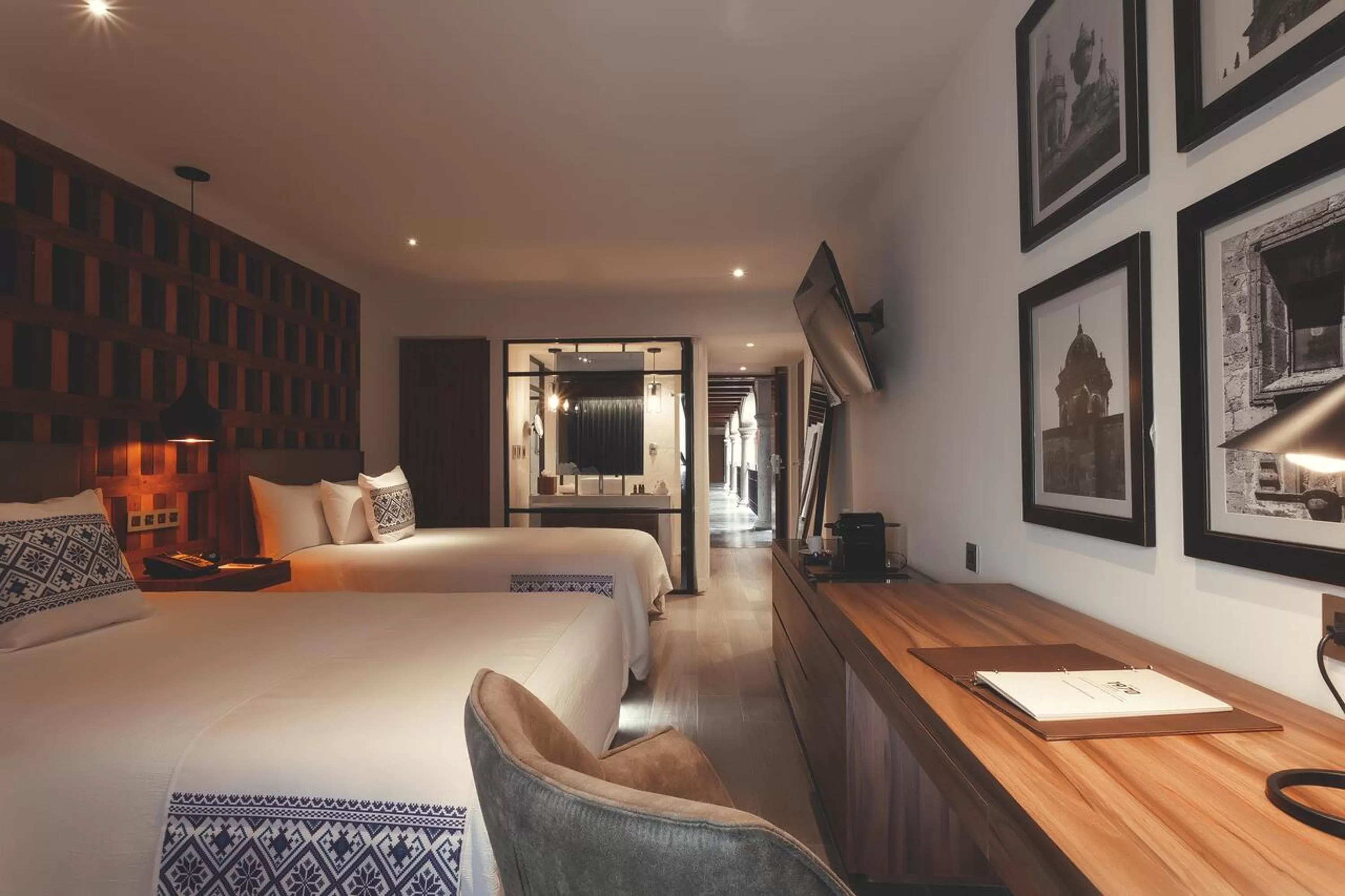 Bed in Hotel Indigo Guadalajara Expo by IHG