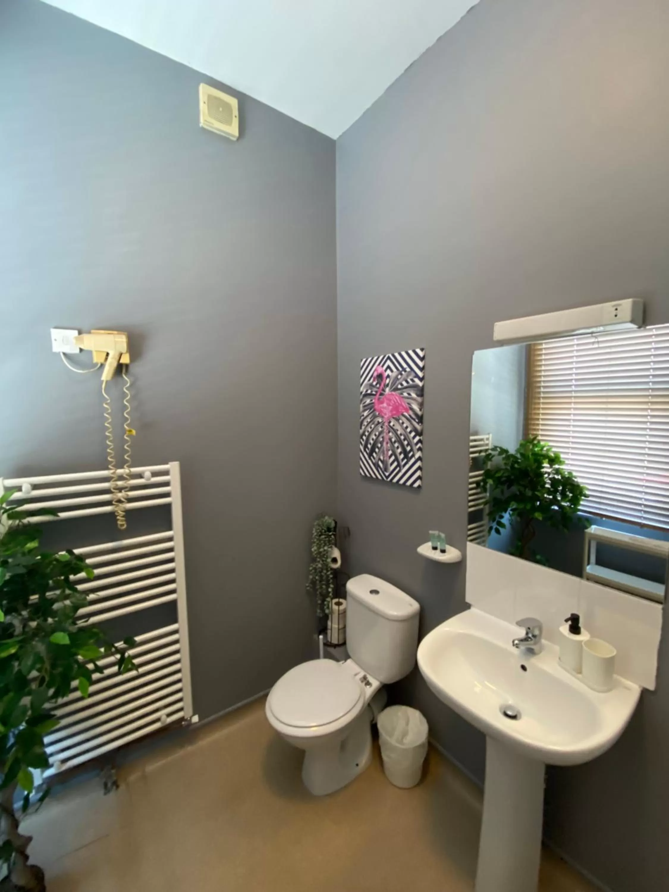 Toilet, Bathroom in Bay view rooms at Mentone Hotel