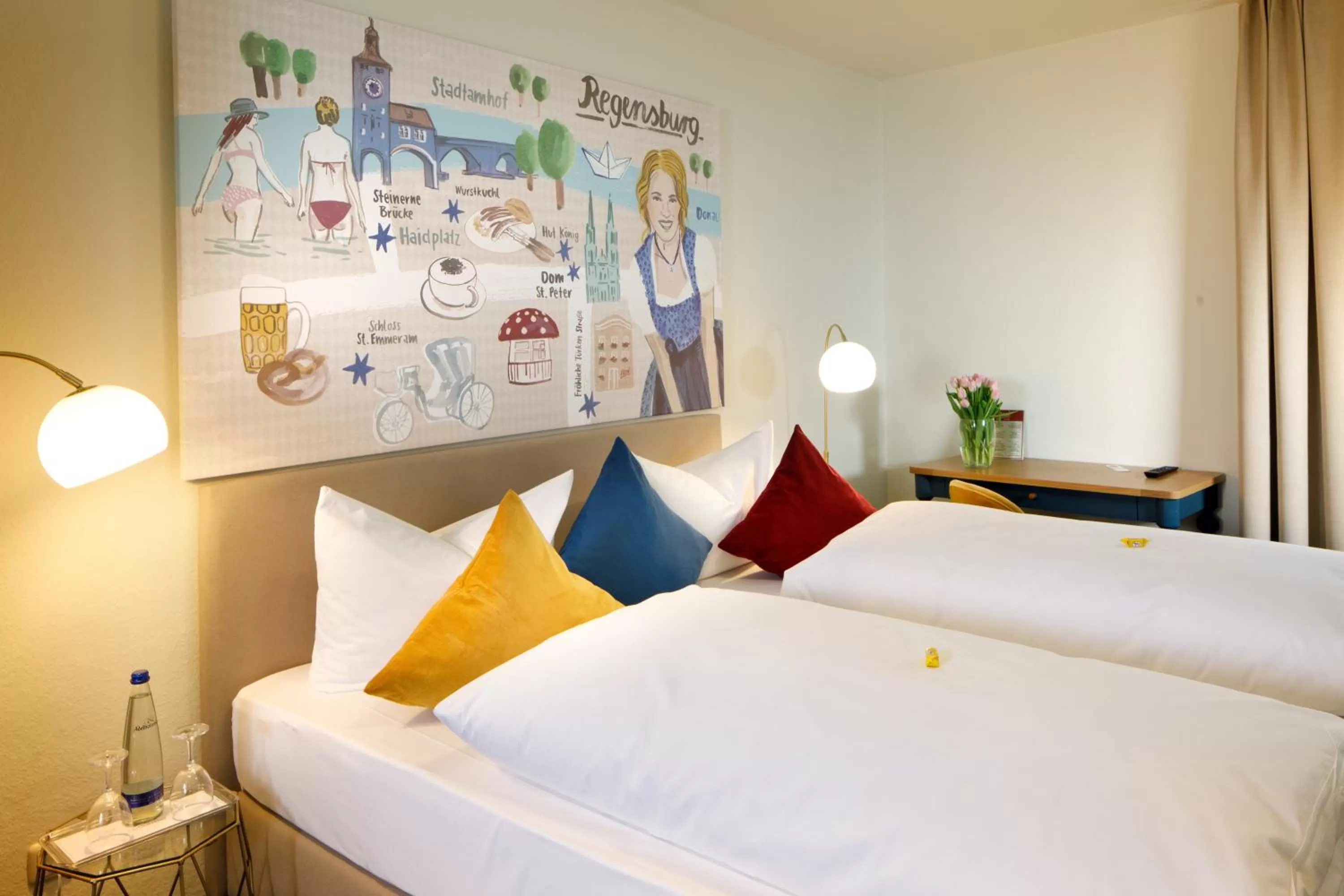 Bed in Rosi Boutique Hotel