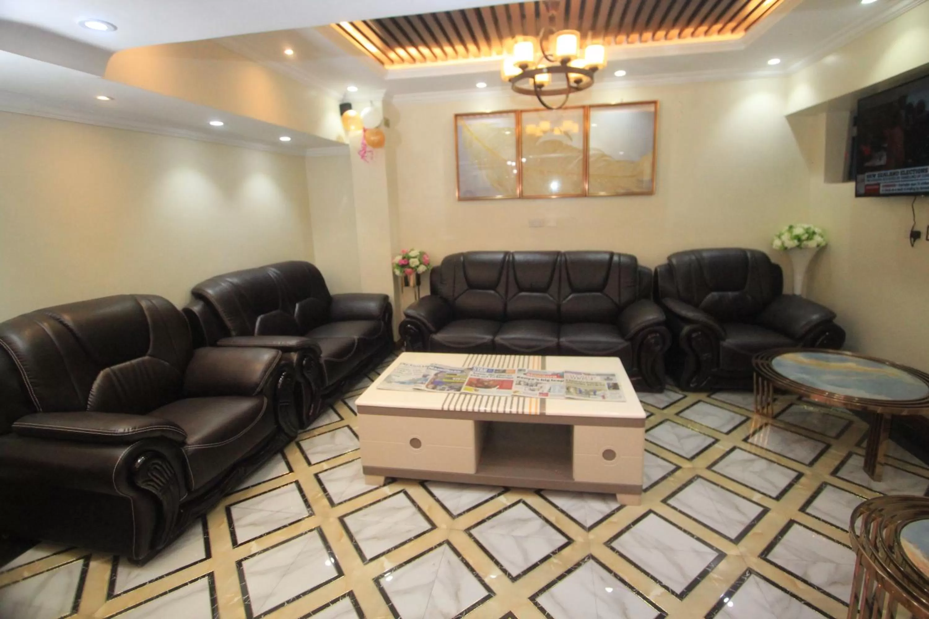 Lobby or reception in Vickmark Hotel