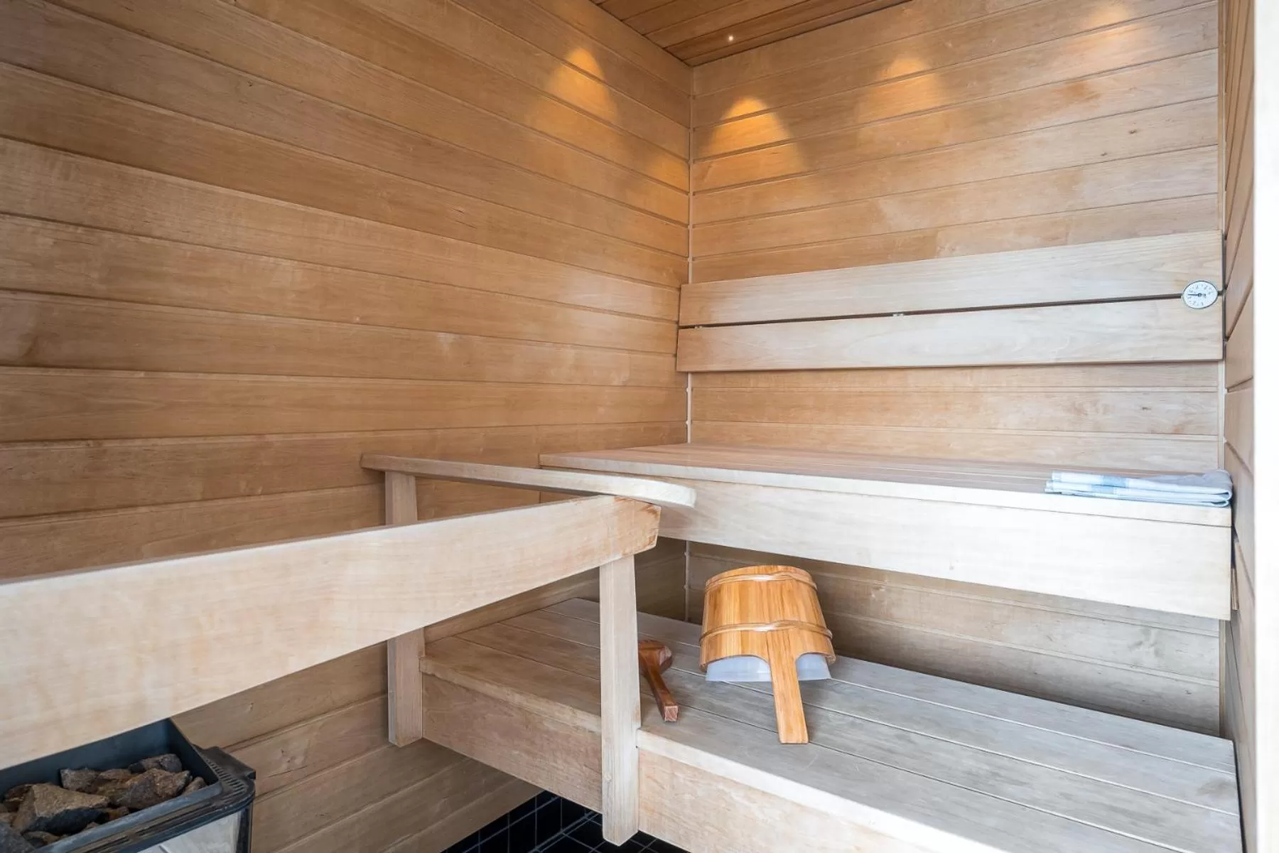 Sauna in Hiisi Hotel Helsinki Jätkäsaari