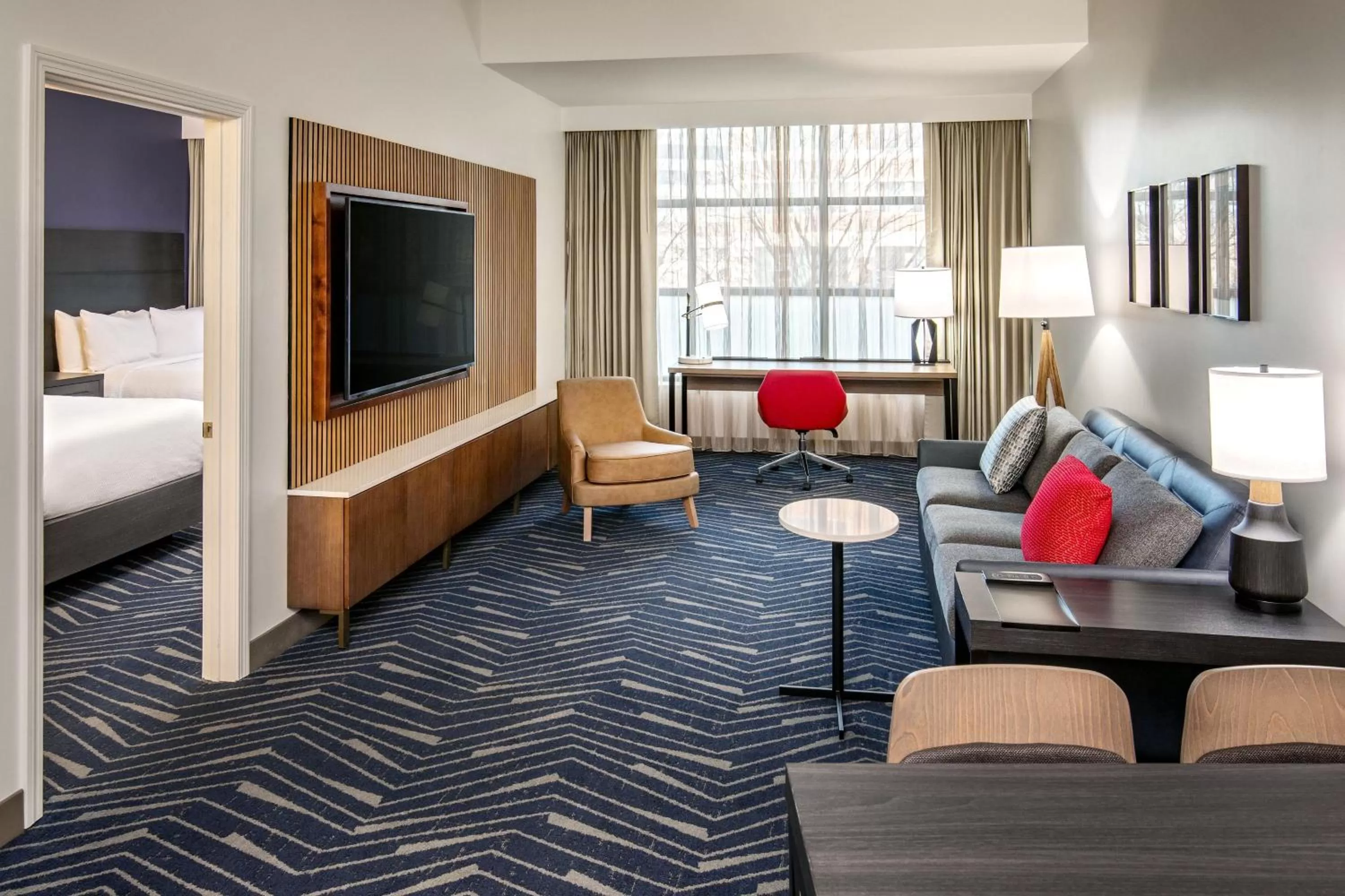 Bedroom, Bed in Residence Inn by Marriott Boston Cambridge