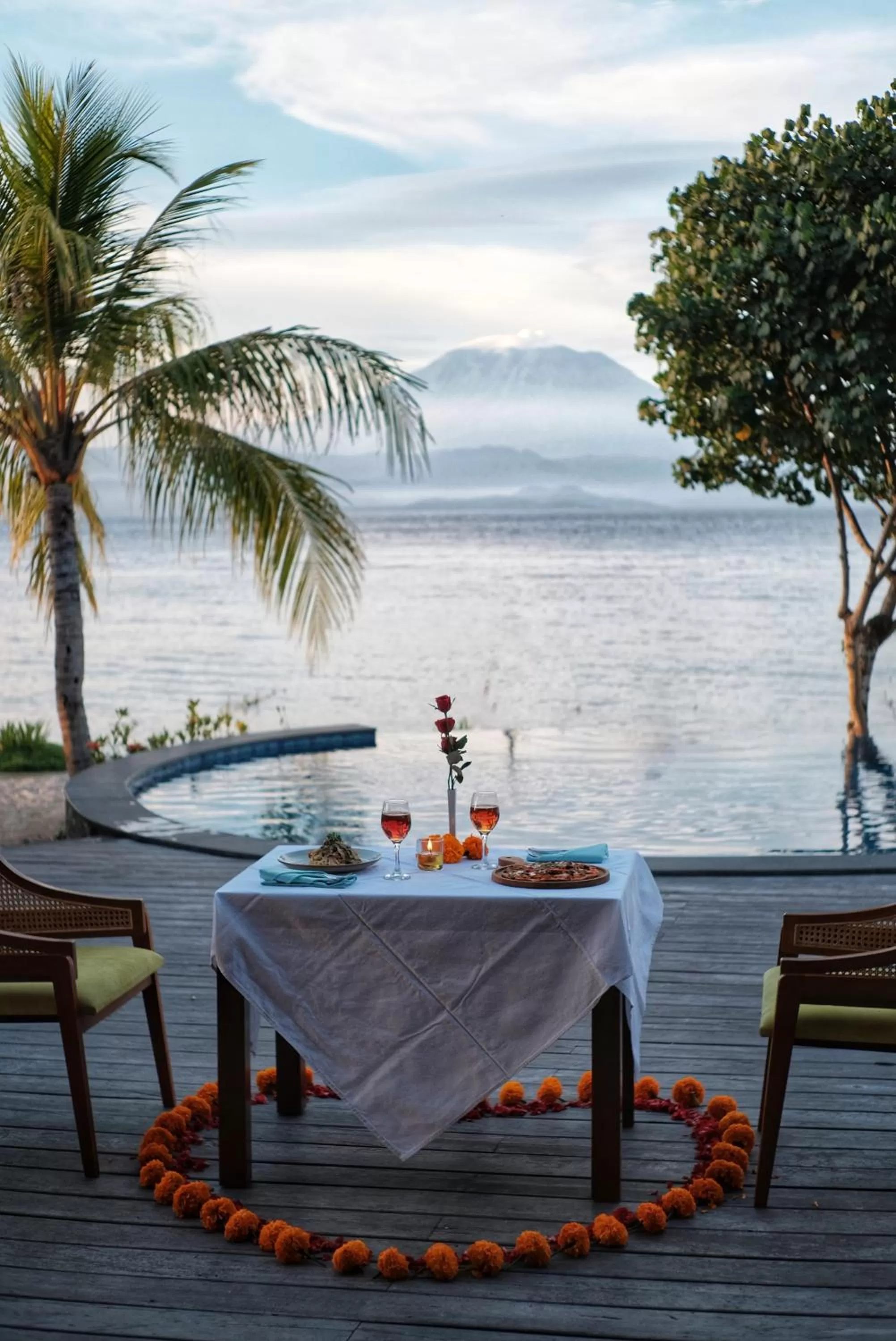 Dinner in Blue Harbor Beachfront Villas & Resto