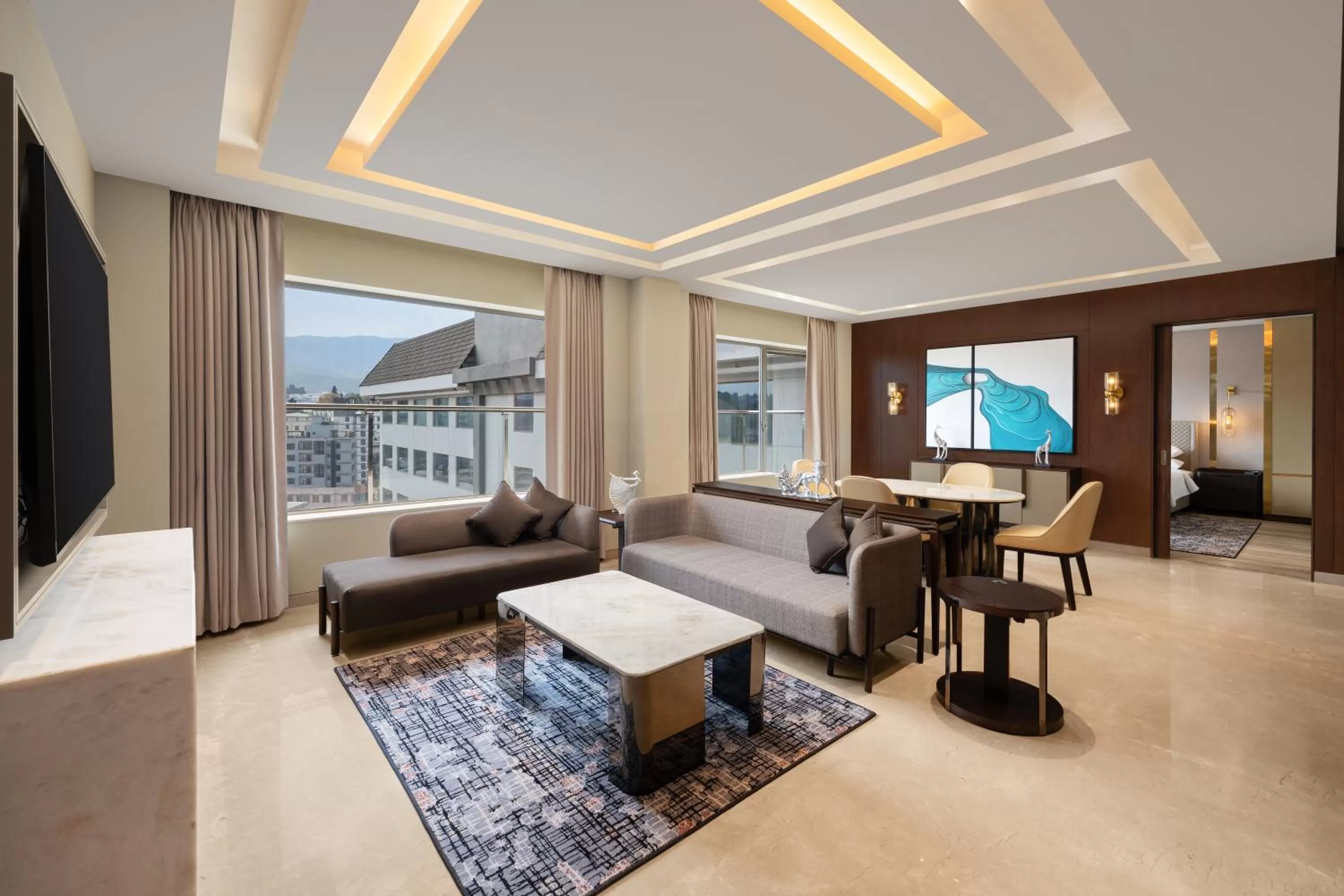 Living room in Courtyard by Marriott Shillong