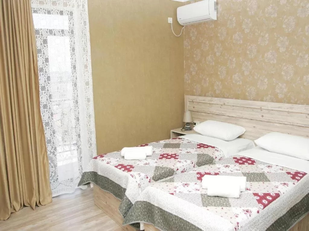 Bed in Hotel Tskhumi