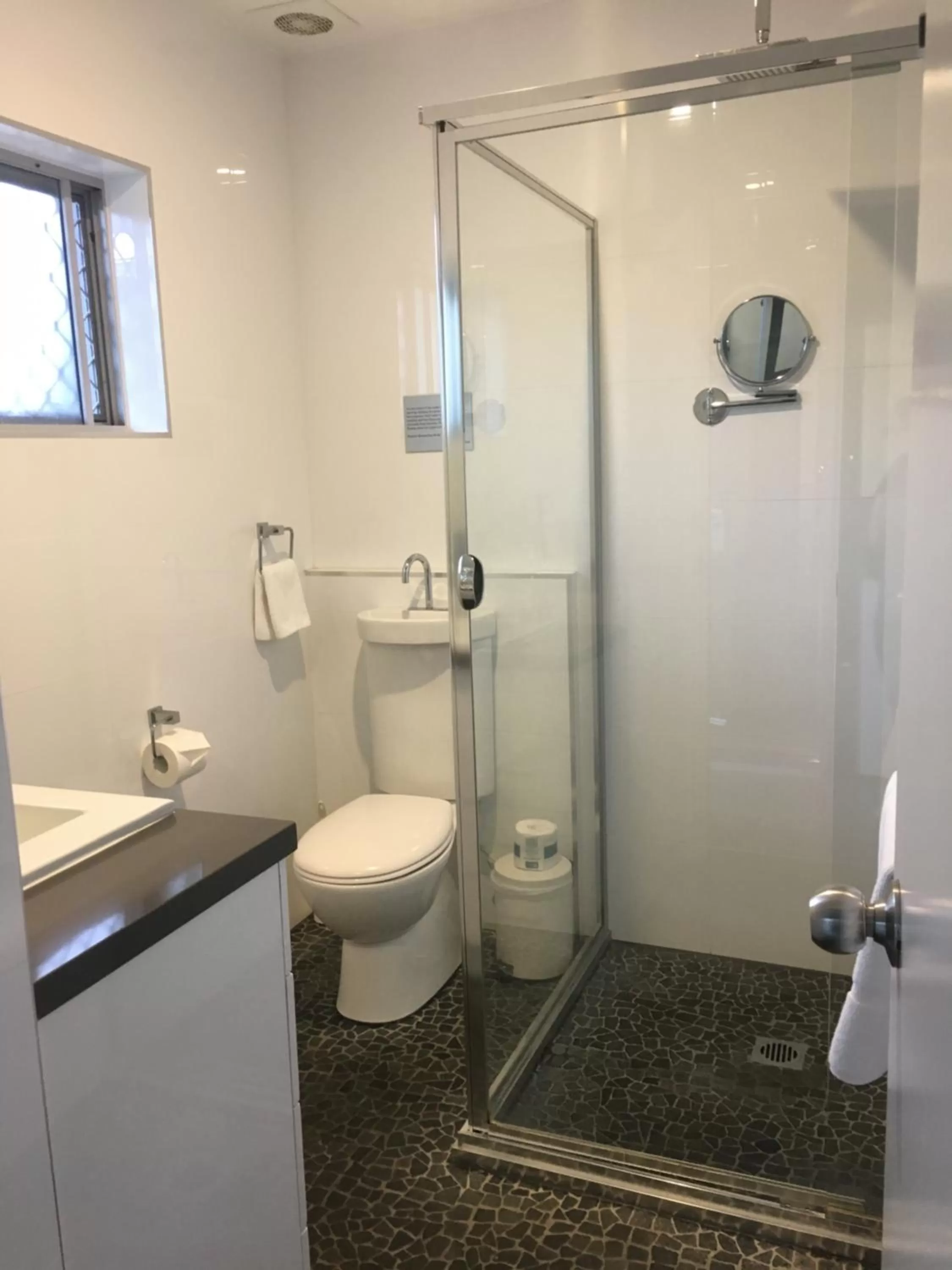 Shower in Merewether Motel