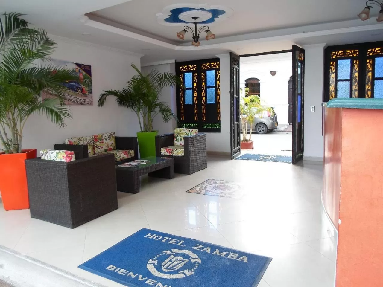 Lobby or reception in Hotel Zamba