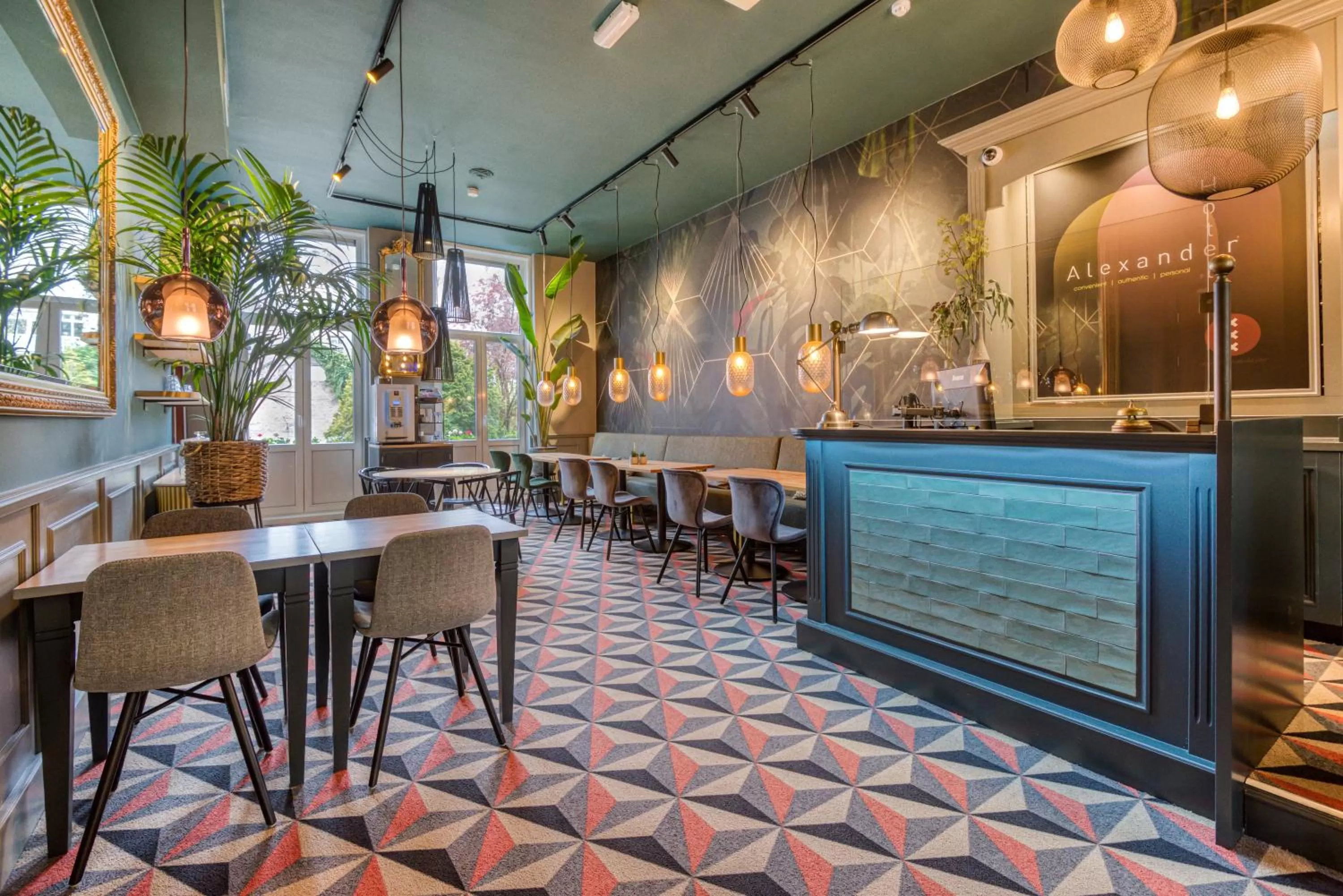 Lobby or reception in Hotel Alexander