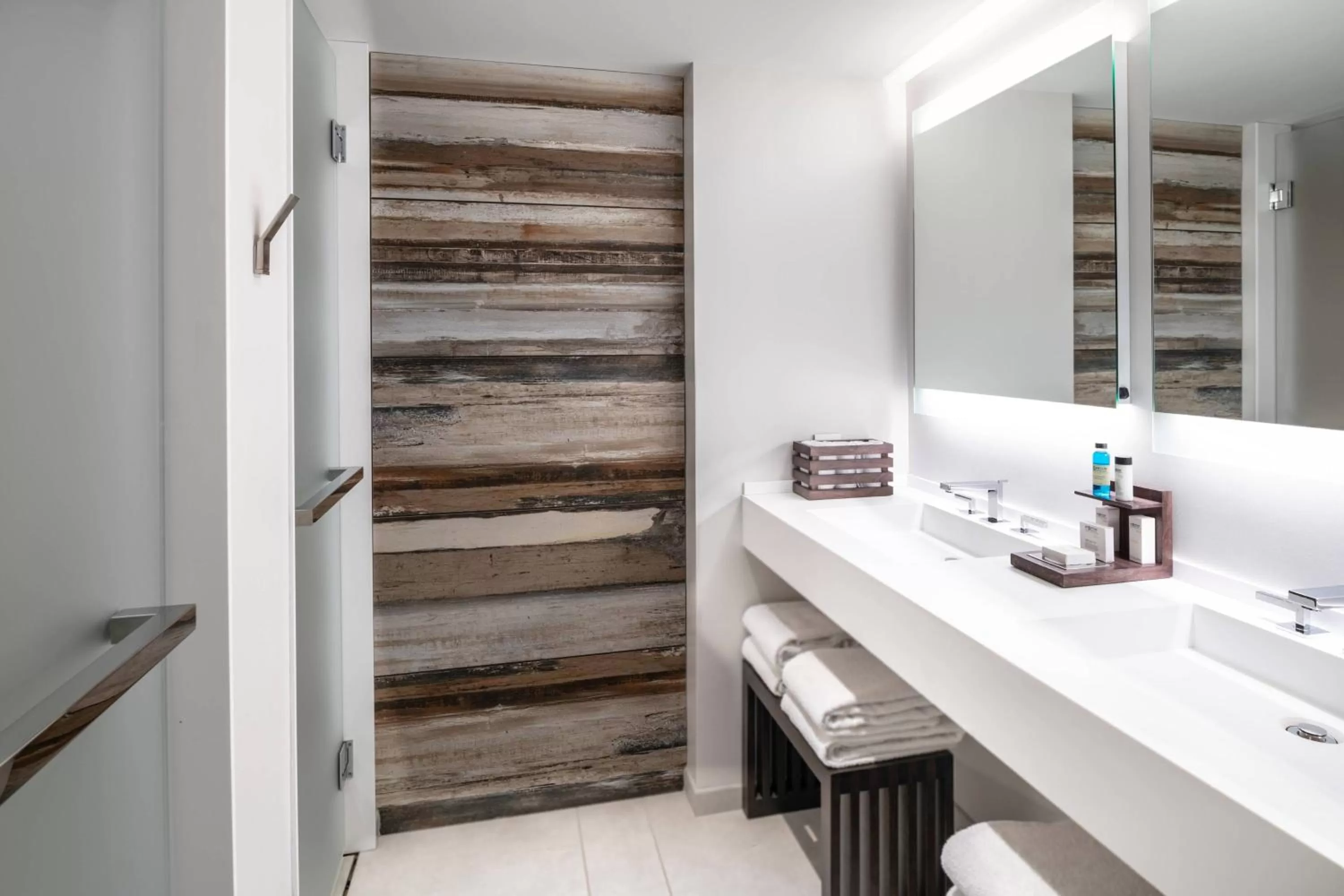 Bathroom in The Row Hotel at Assembly Row, Autograph Collection