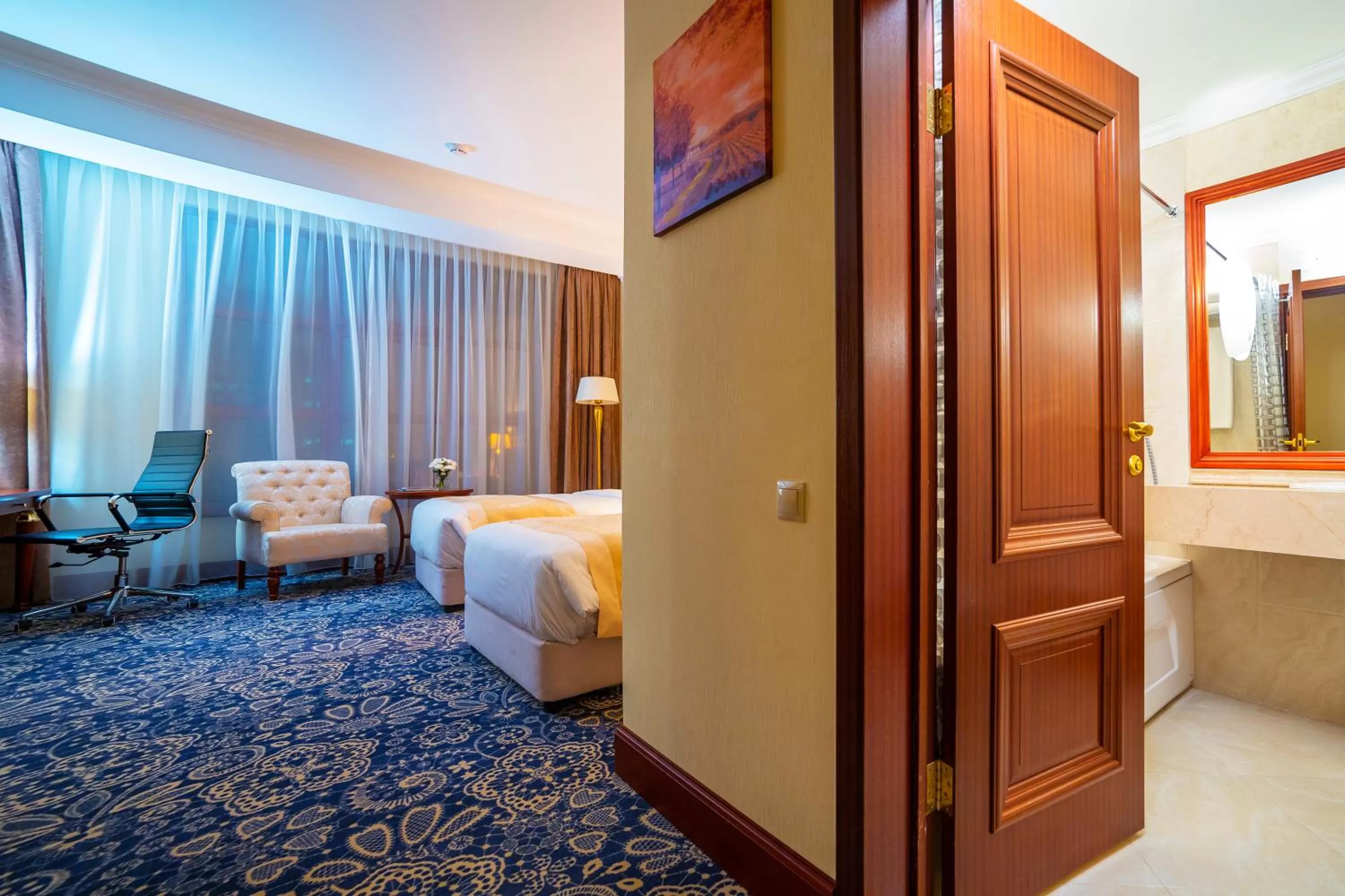 Bedroom, Bed in Ramada by Wyndham Almaty