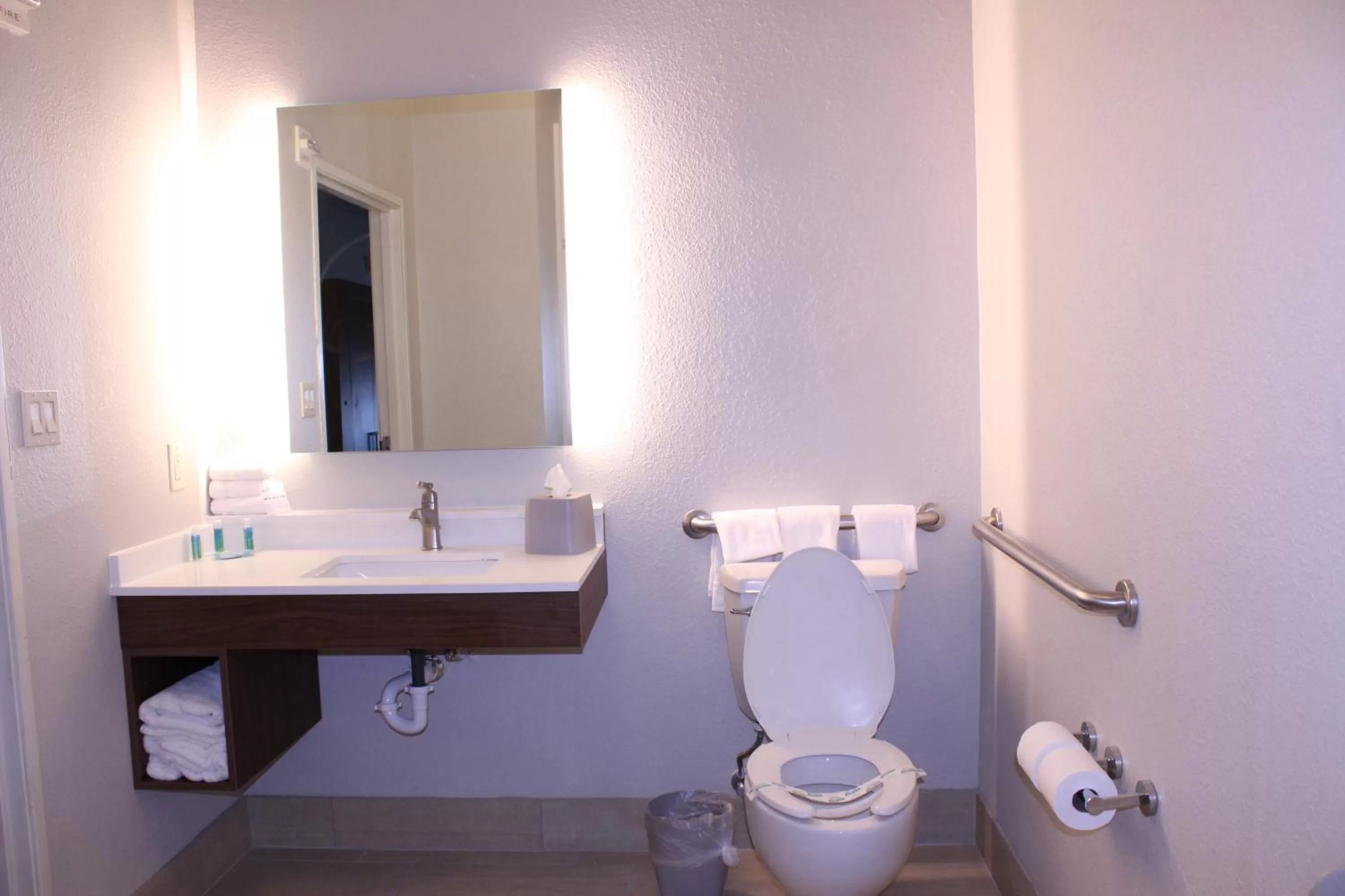 Toilet in Holiday Inn Express Hotel & Suites Mansfield by IHG