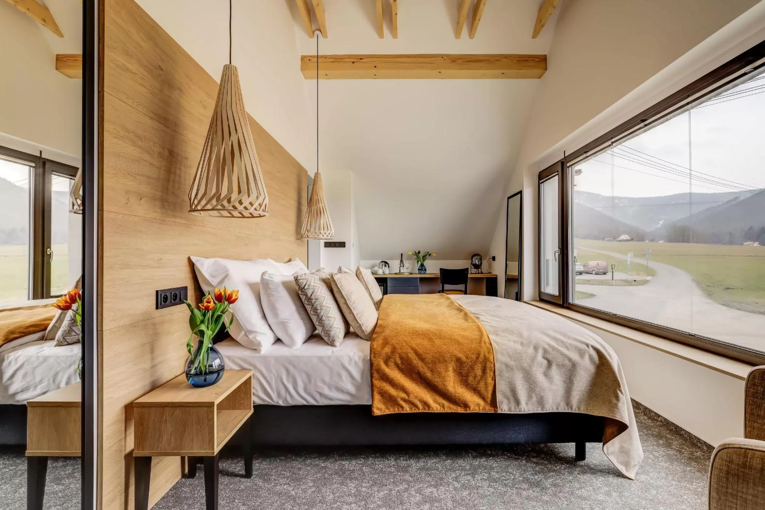 Bed in Hotel Maralák