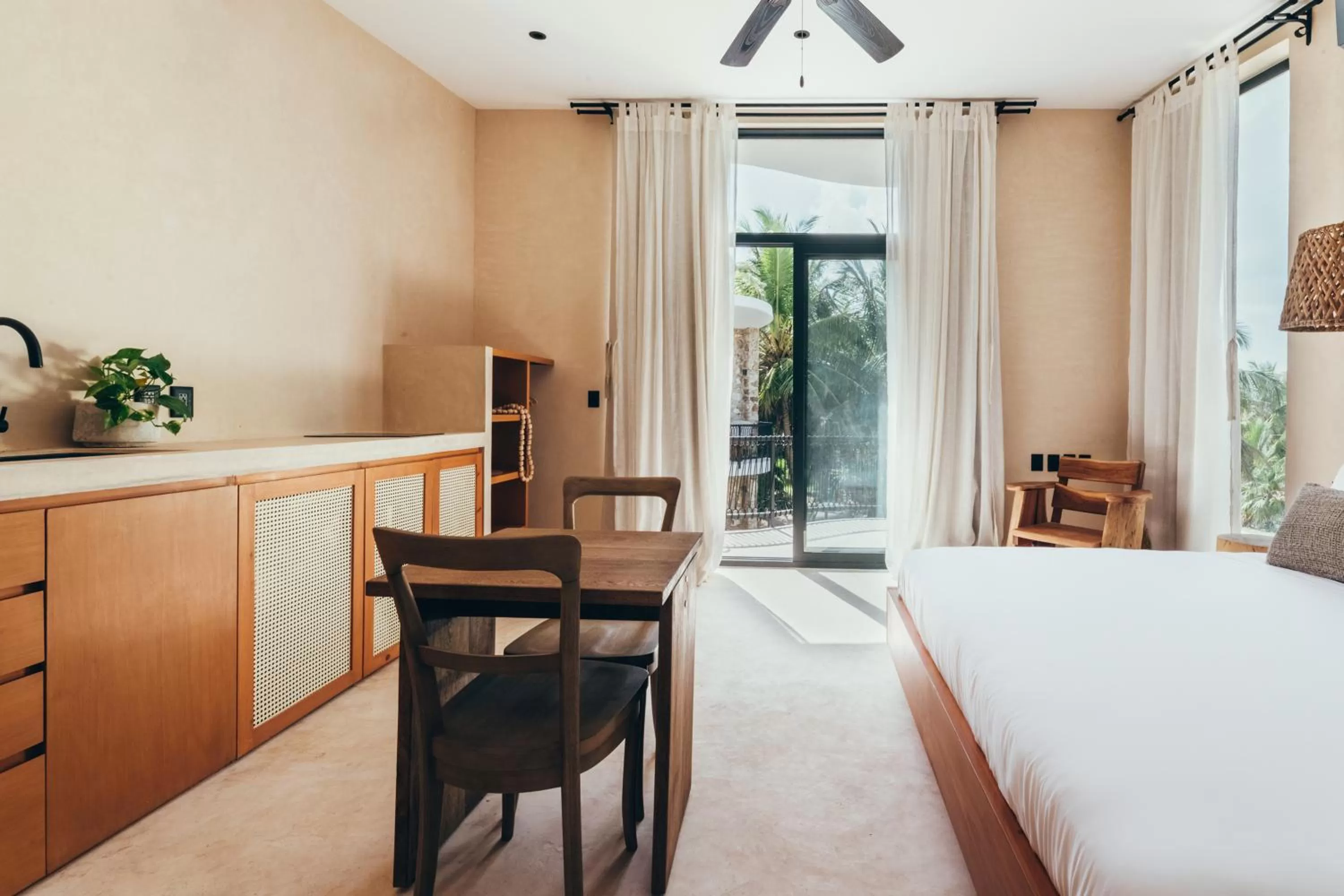 Bed in Cucu Hotel El Cuyo