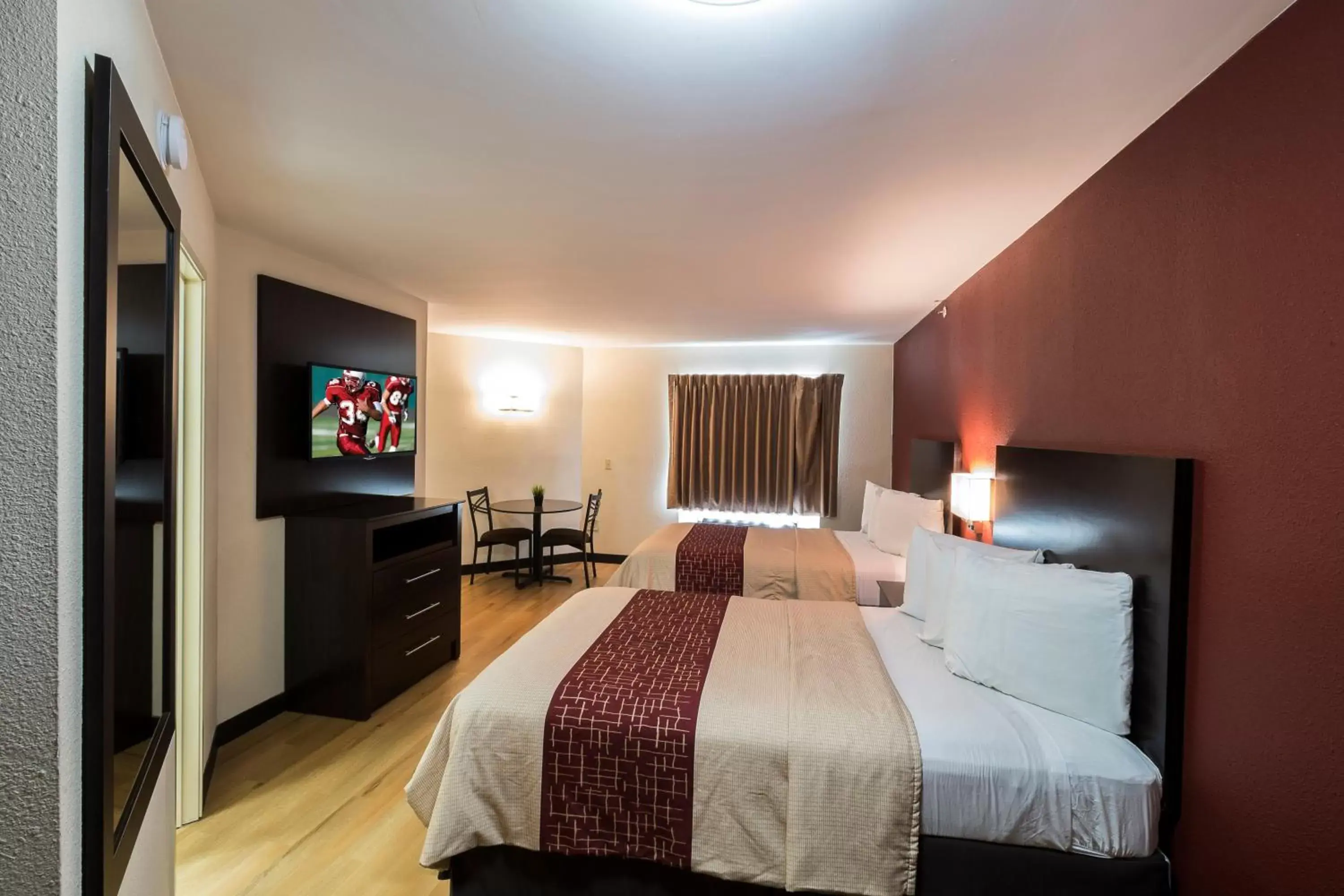 Standard Room with Two Double Beds Disability Access Roll-In Shower Smoke Free in Red Roof Inn PLUS+ Houston - Energy Corridor Standard Room with Two Double Beds Disability Access Roll-In Shower Smoke Free in Red Roof Inn PLUS+ Houston - Energy Corridor