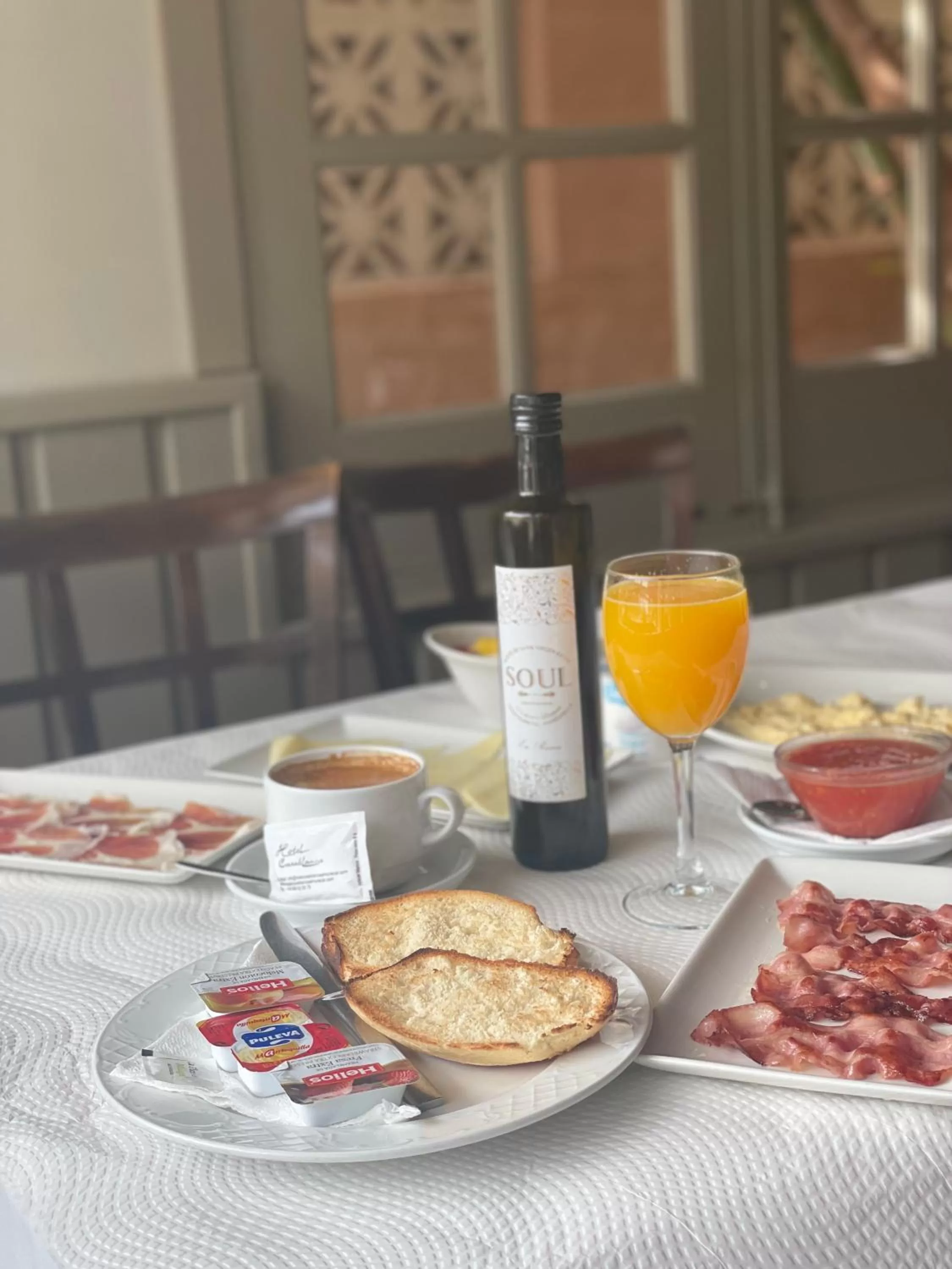 Continental breakfast in Hotel Casablanca