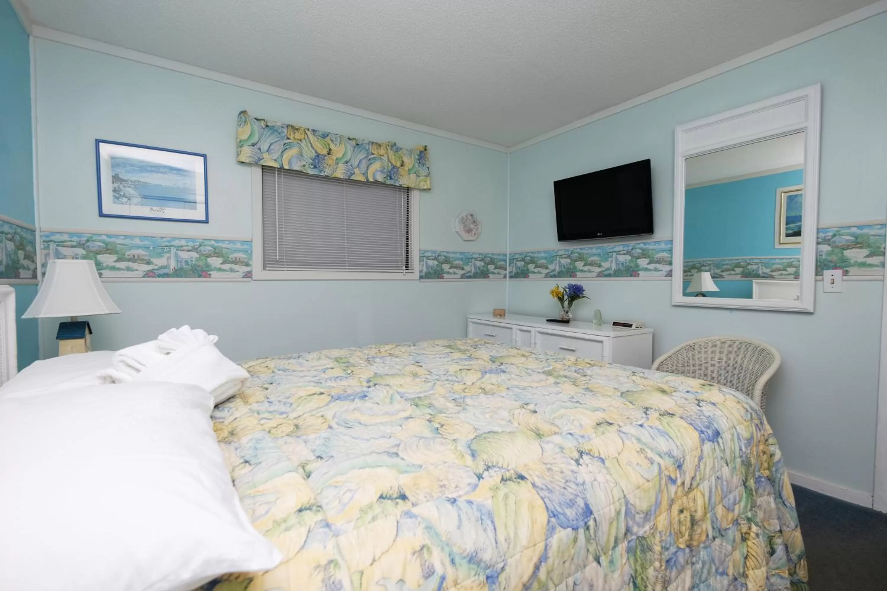 Bed in Myrtle Beach Resort by Beach Vacations