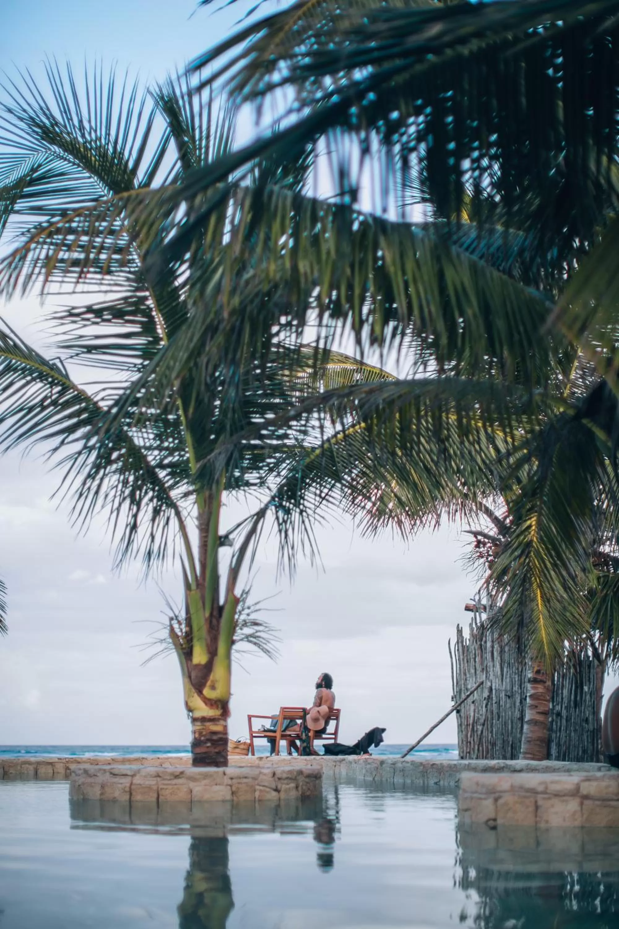 Pool view in Ikal Tulum Hotel