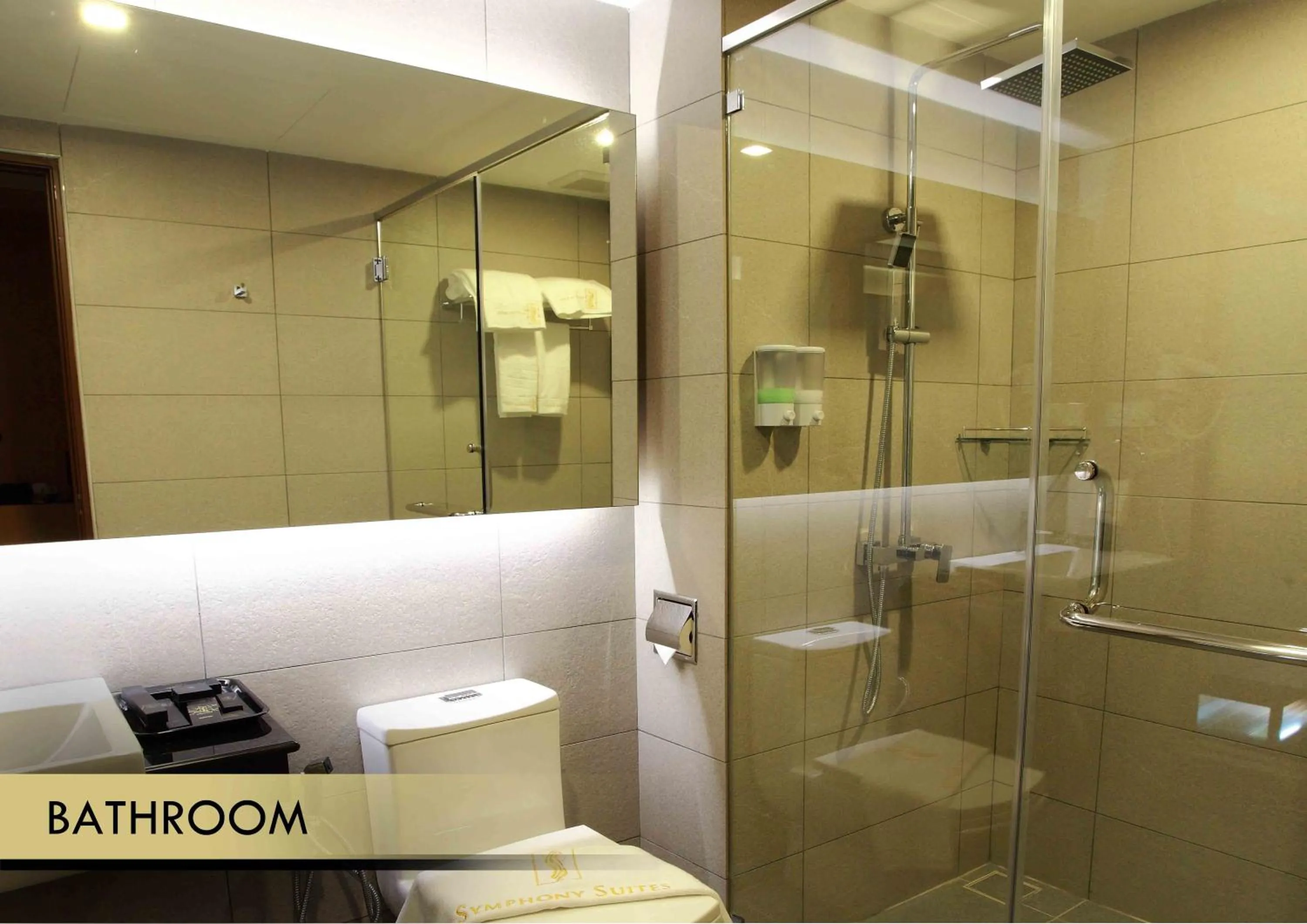 Bathroom in Symphony Suites Hotel